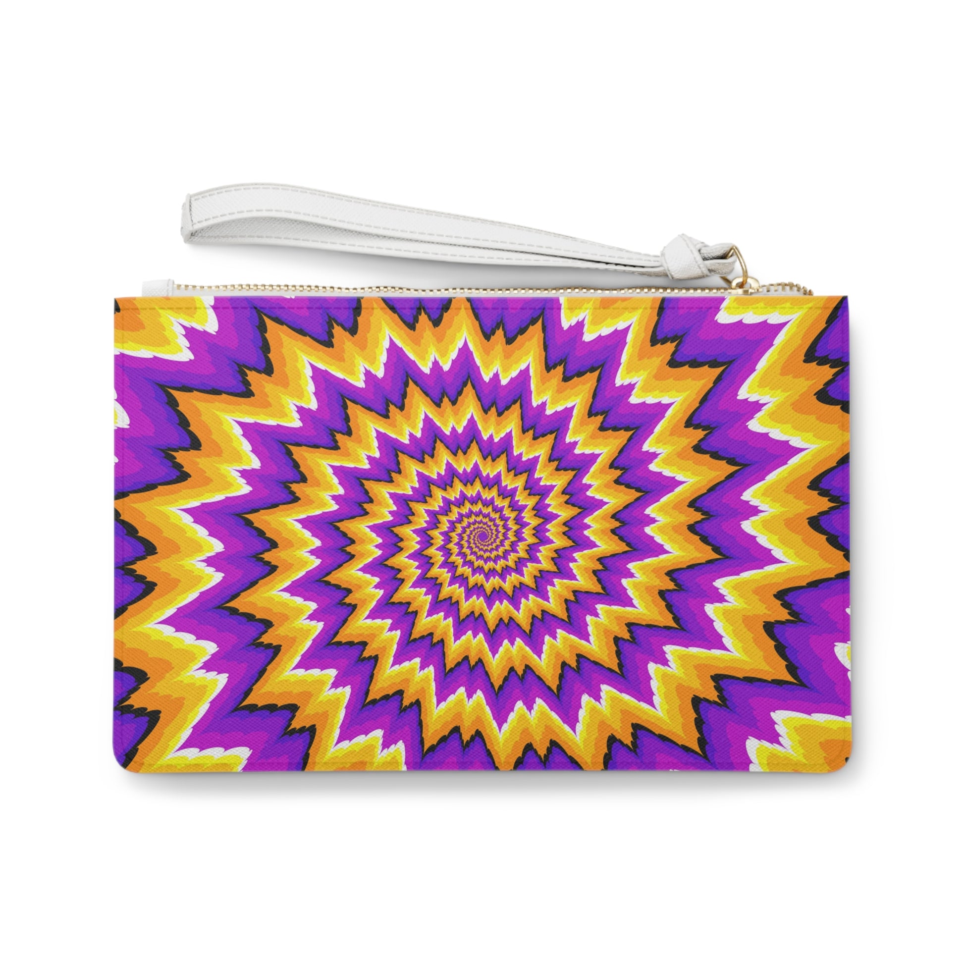 Vibrant Spiral Clutch Bag | Boho Chic Accessory, Festival Essentials, Vibrant Color Pouch, Stylish Zip Purse