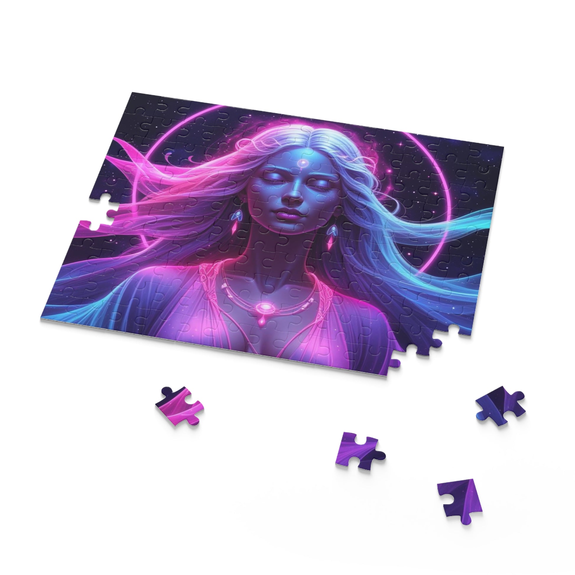 Mystical Goddess Puzzle - 120, 252, 500-Piece | Meditative, Spiritual Decor, Gift for Puzzle Lovers, Mindfulness Activity, Art Enthusiasts