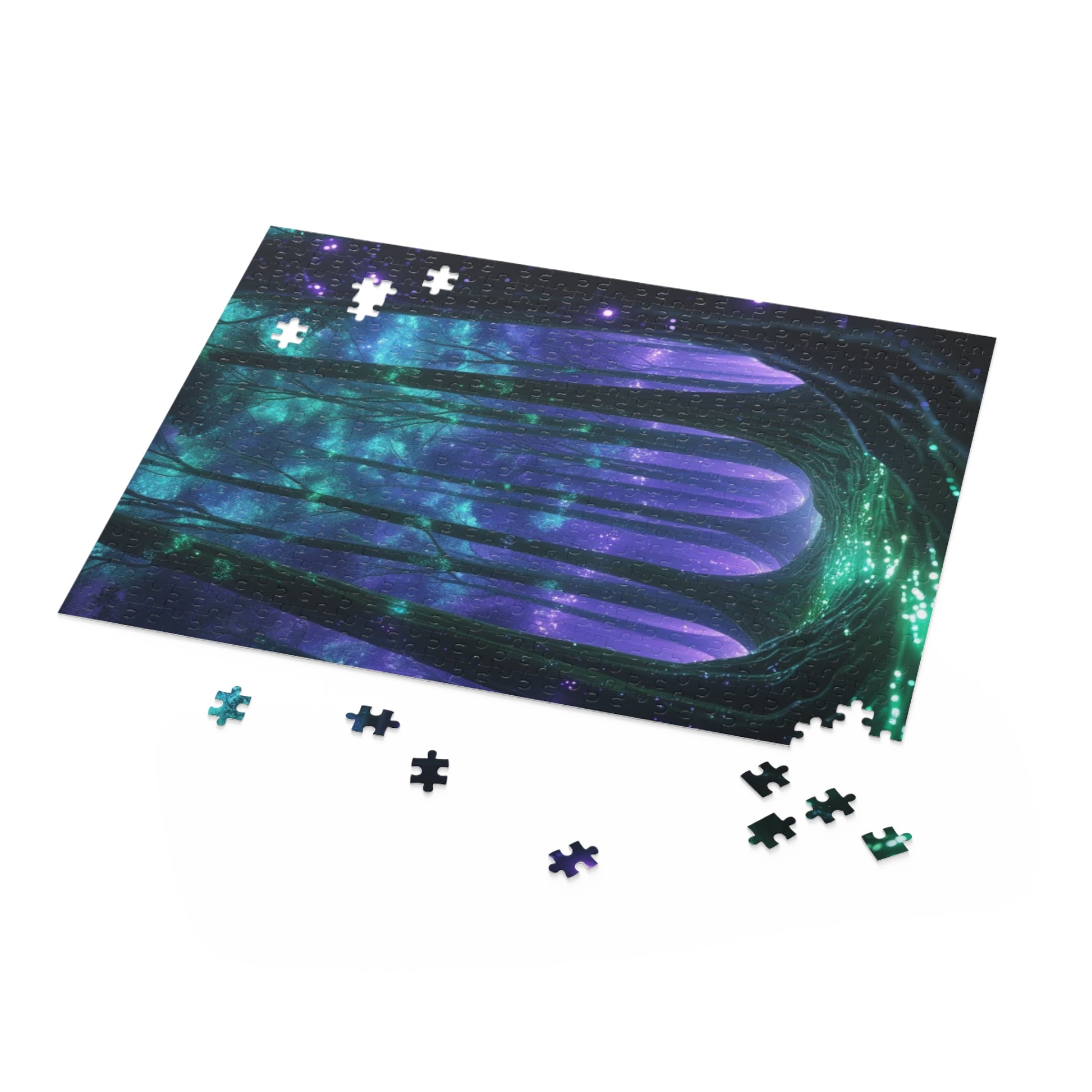Mystical Forest Puzzle (120, 252, 500-Piece) - Enchanting Jigsaw for Relaxation, Home Decor, Gift for Nature Lovers, Family Fun, Brain Games