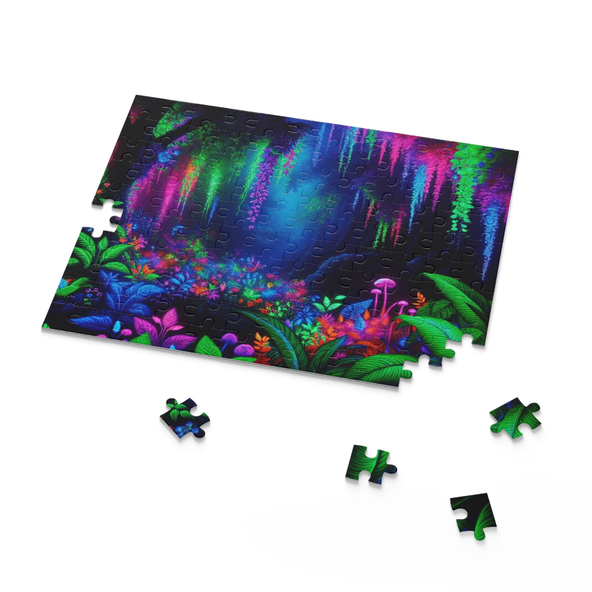 Colorful Nature Puzzle for Relaxation - 120, 252, 500 Pieces, Vibrant Landscape Art, Family Fun, Gift for Nature Lovers