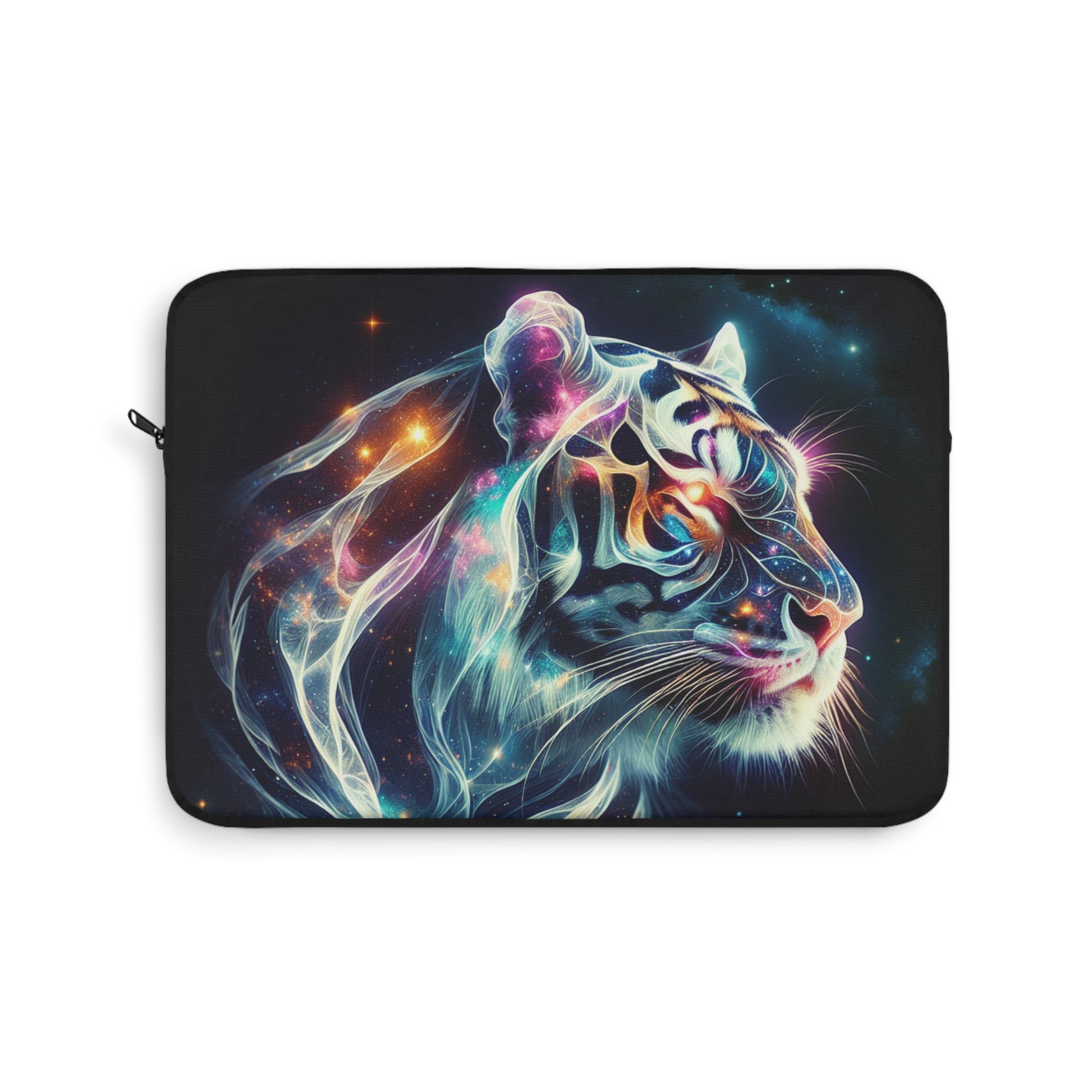 Cosmic Tiger Laptop Sleeve | Colorful Animal Sleeve, Tech Accessories, Gift for Him/Her, Travel Gear, Unique Laptop Case