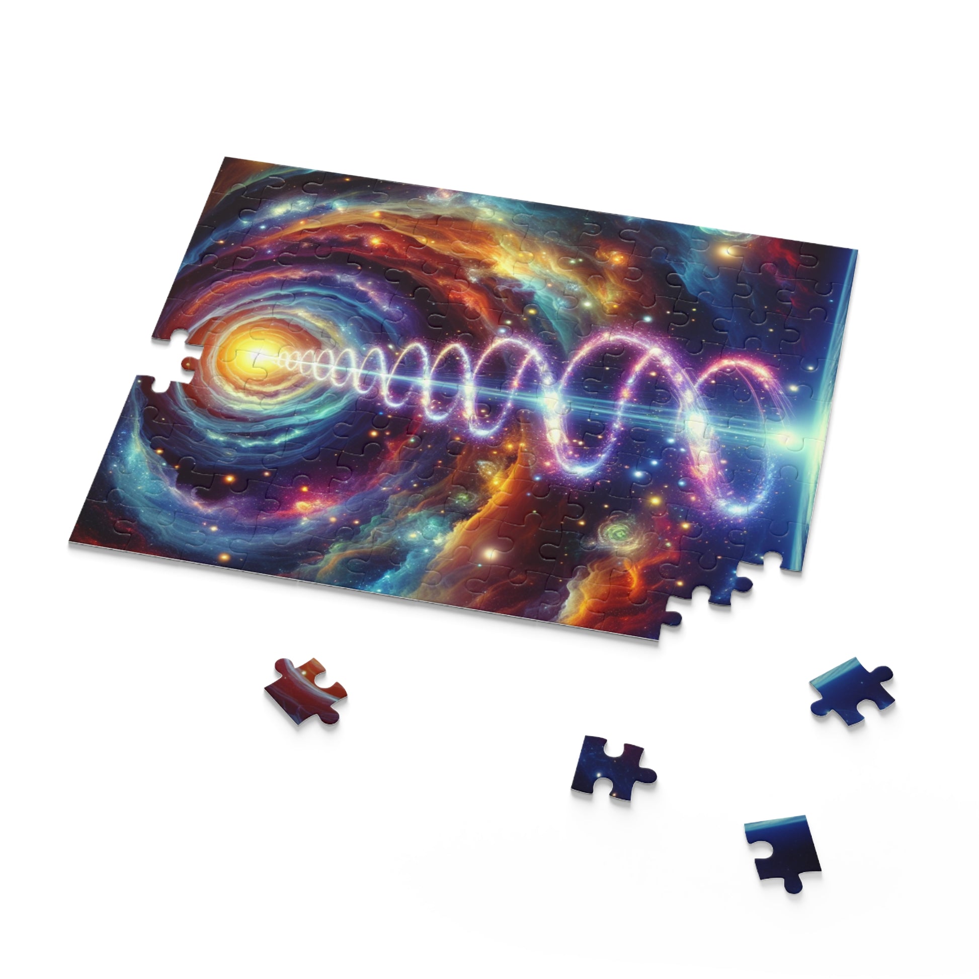 Cosmic Spiral Puzzle | 120, 252, 500-Piece Jigsaw | Perfect Gift for Space Lovers, Family Game Night, Mindful Relaxation