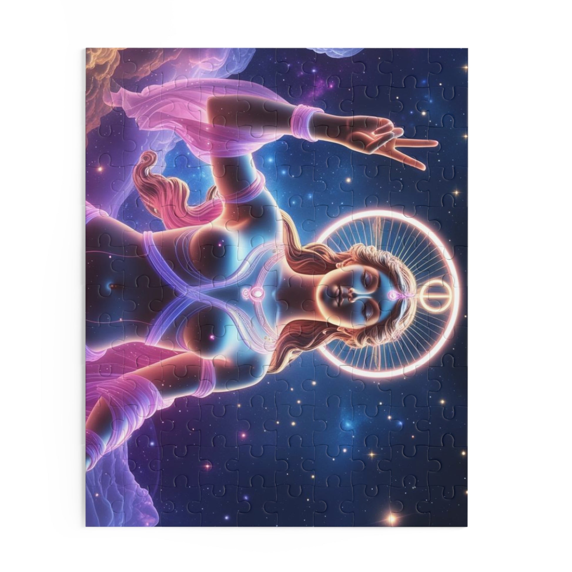 Mystical Goddess Puzzle | 120, 252 & 500-Piece Jigsaw Art | Spiritual Home Decor, Gift for Puzzle Lovers, Meditation, Cosmic Theme, [...]
