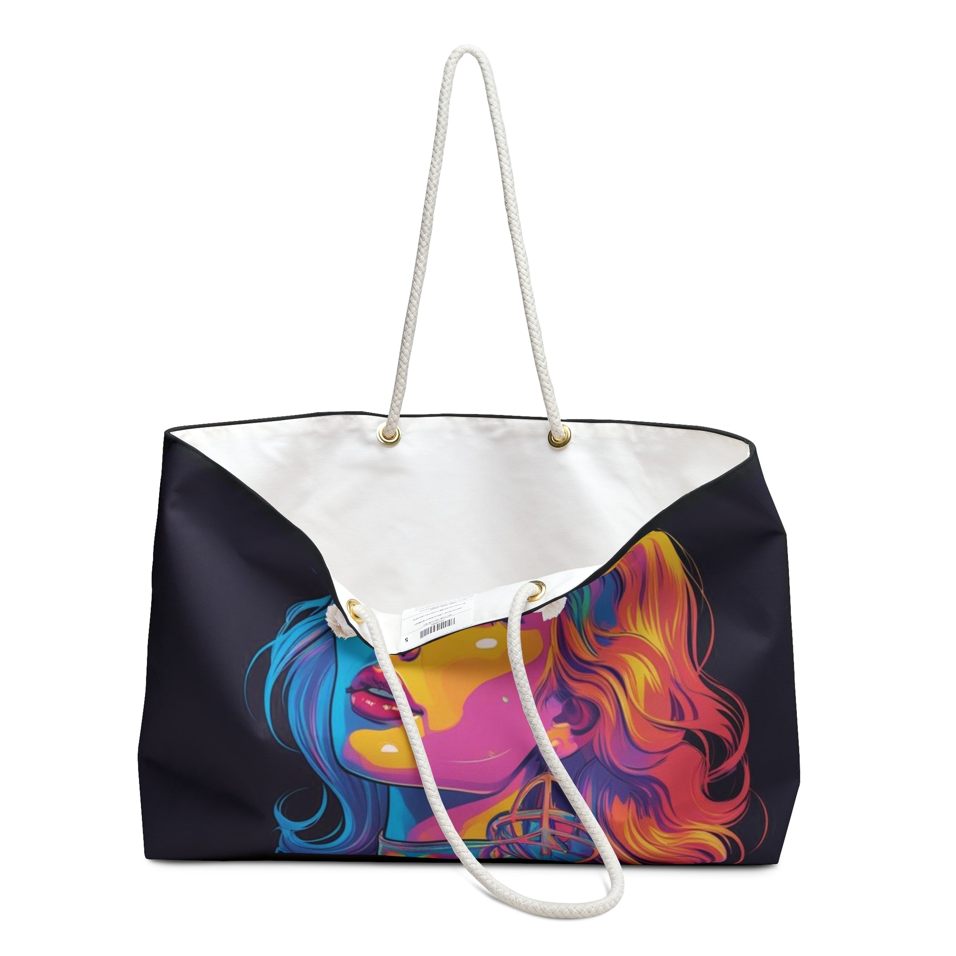 Vibrant Art Weekender Bag | Colorful Tote for Travel, Beach, Gym, Weekend Getaways, Stylish Gift