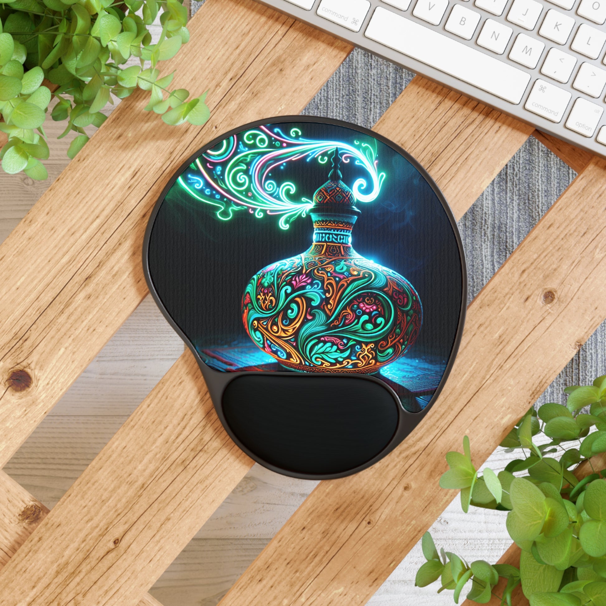 Colorful Artistic Mouse Pad with Wrist Rest, Ergonomic Desk Accessory for Gamers, Home Office Decor, Perfect Gift for Tech Lovers