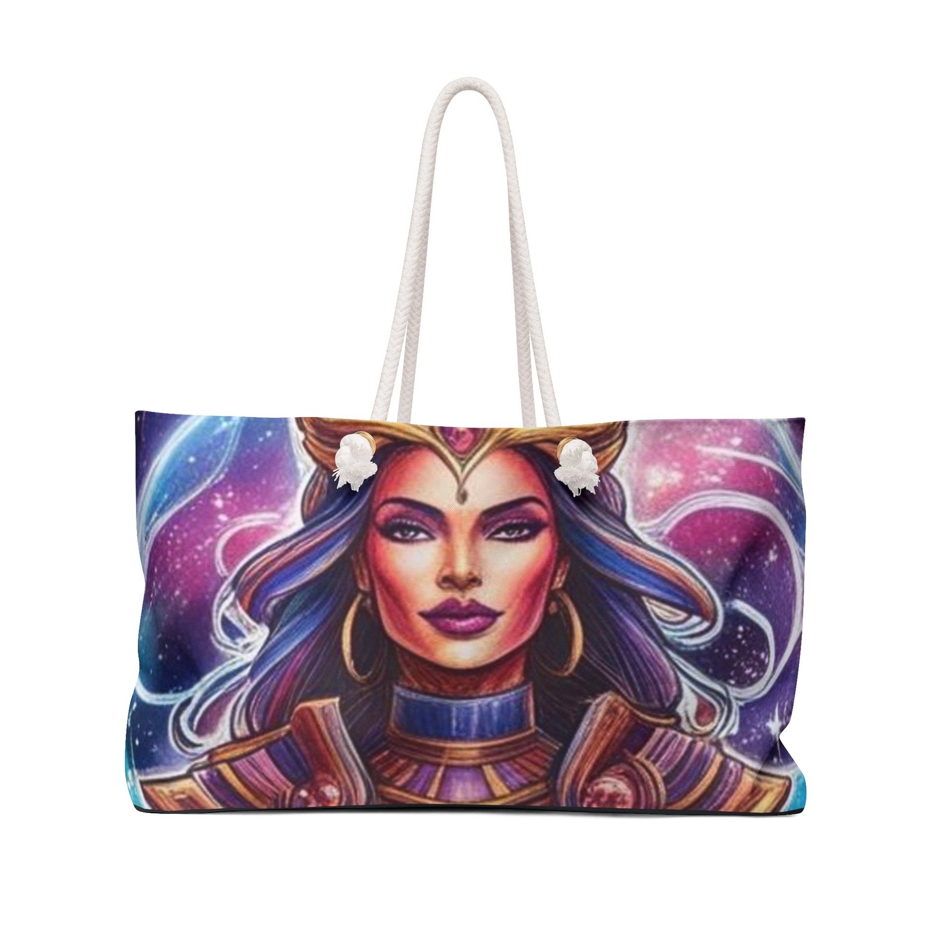 Celestial Goddess Weekender Bag - Mystic Travel Tote, Boho Beach Bag, Cosmic Carryall, Festival Essentials, Travel Companion