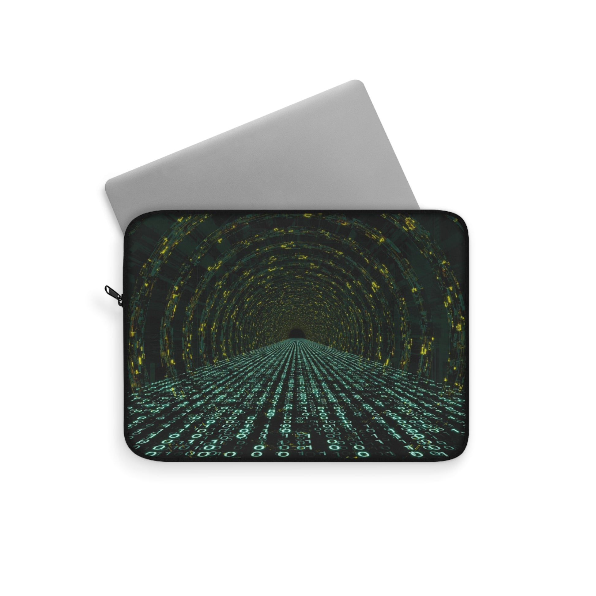Cyber Tunnel Laptop Sleeve, Tech Accessory for Gamers, Gift for Programmers, Computer Bag, Stylish Protection for Laptops