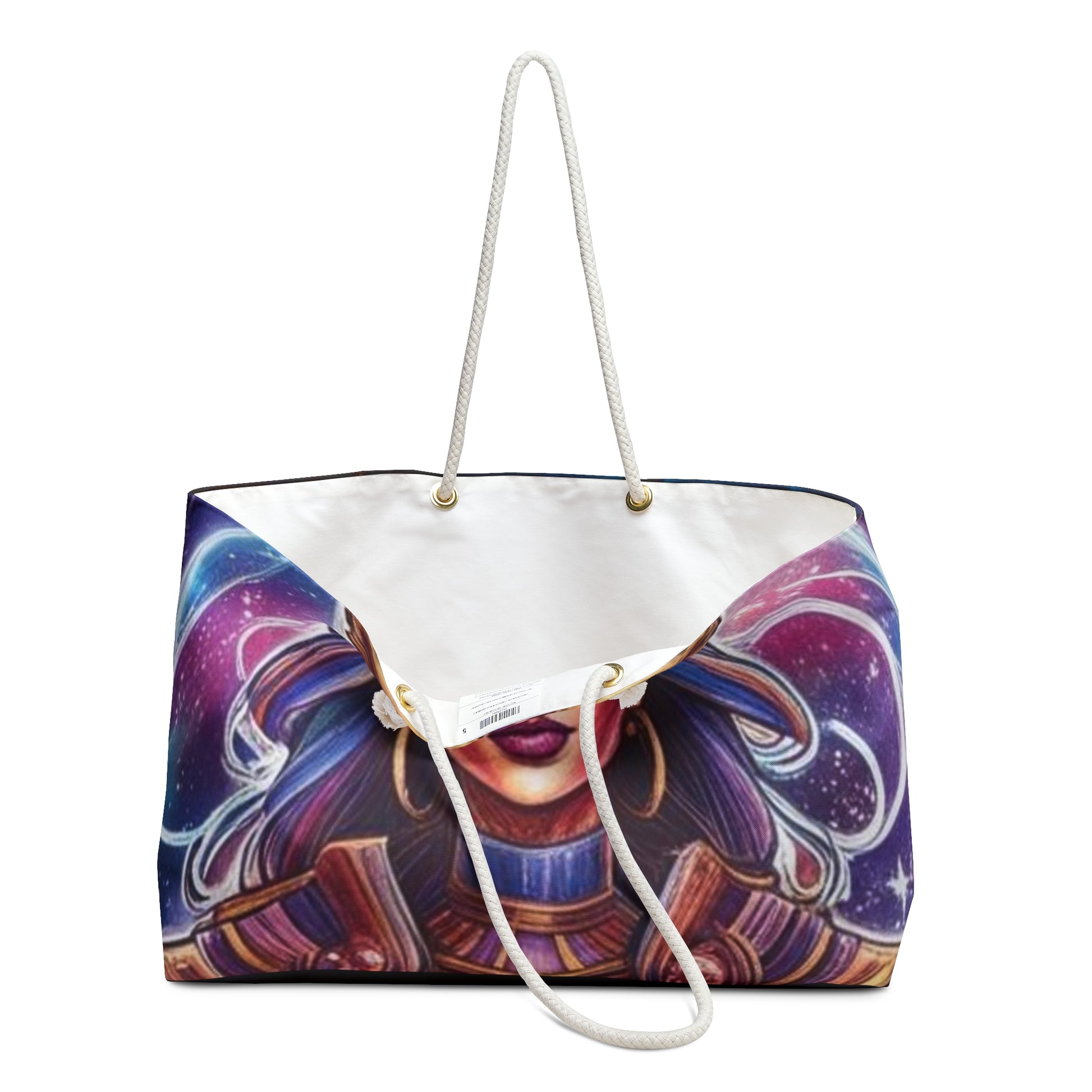 Celestial Goddess Weekender Bag - Mystic Travel Tote, Boho Beach Bag, Cosmic Carryall, Festival Essentials, Travel Companion
