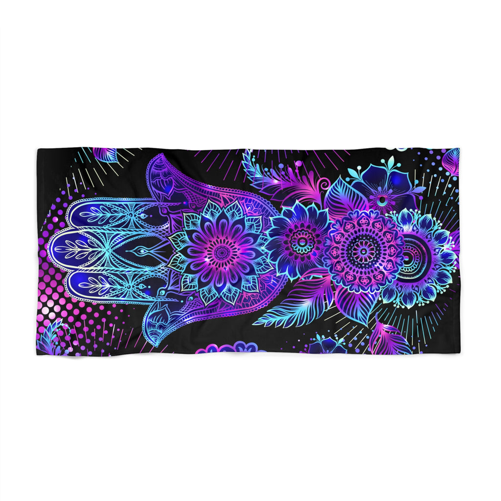 Bohemian Mandala Beach Towel, Vibrant Beach Blanket, Summer Towel for Pool, Gift for Beach Lovers, Festival Accessory