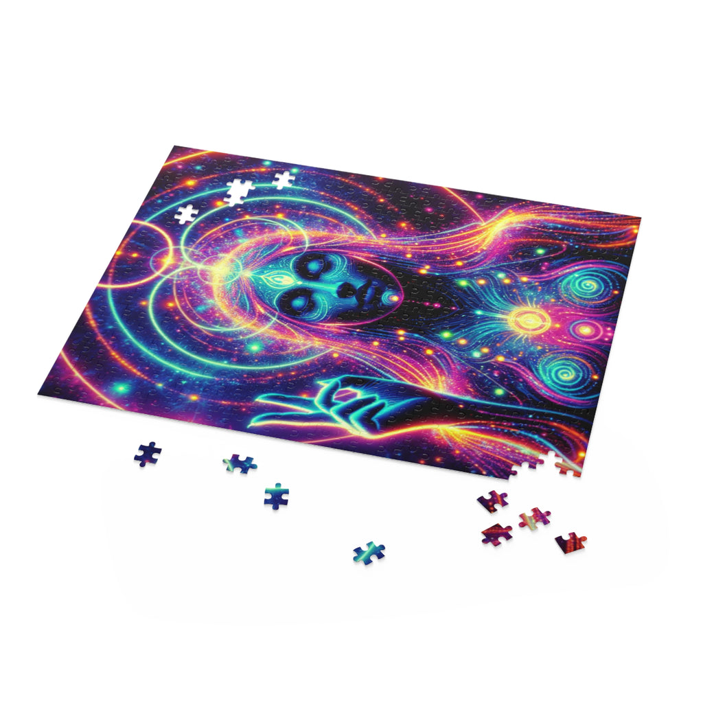Neon Cosmic Puzzle – Mindful Meditation Art, Mystical 500-Piece Jigsaw, Colorful Puzzle for Relaxation, Gift for Spiritual Seekers, [...]