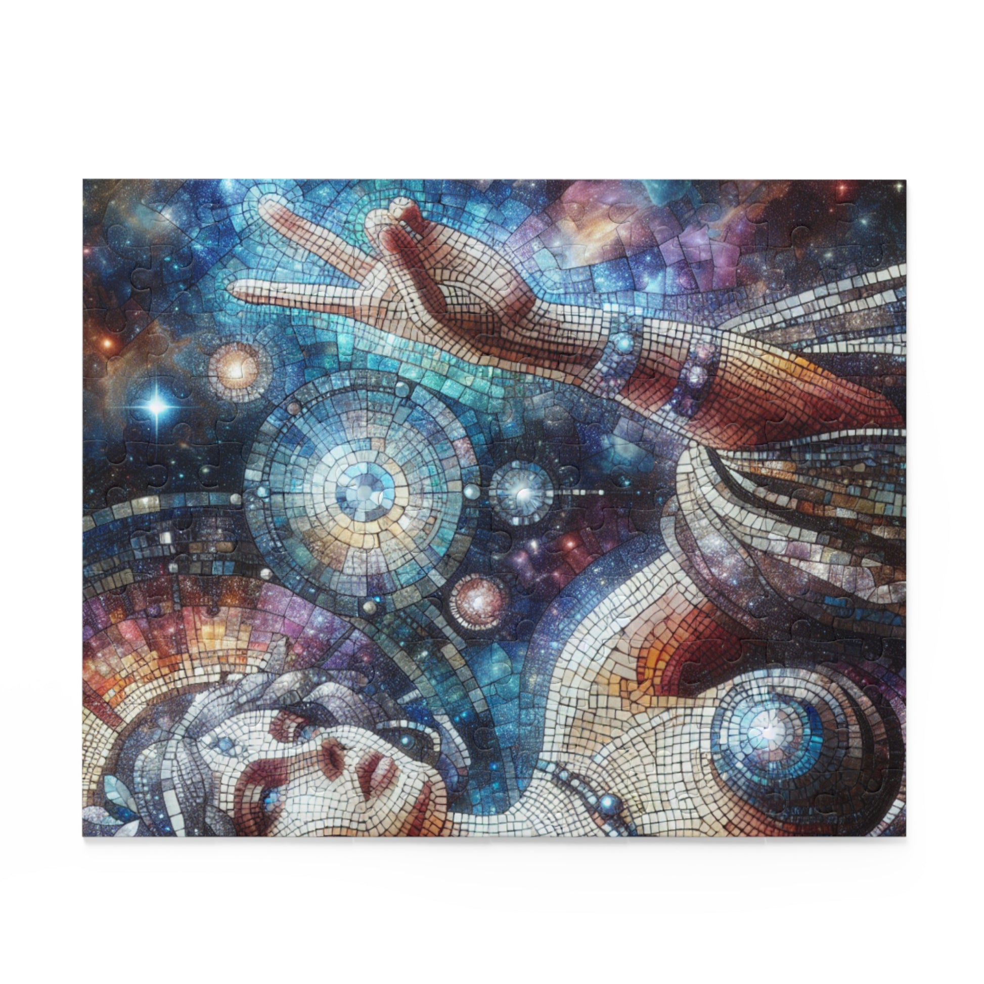 Celestial Mosaic Puzzle - 120, 252, 500-Piece, Art Puzzle for Space Lovers, Meditation Gift, Family Fun, Home Decor, Unique Gift Idea