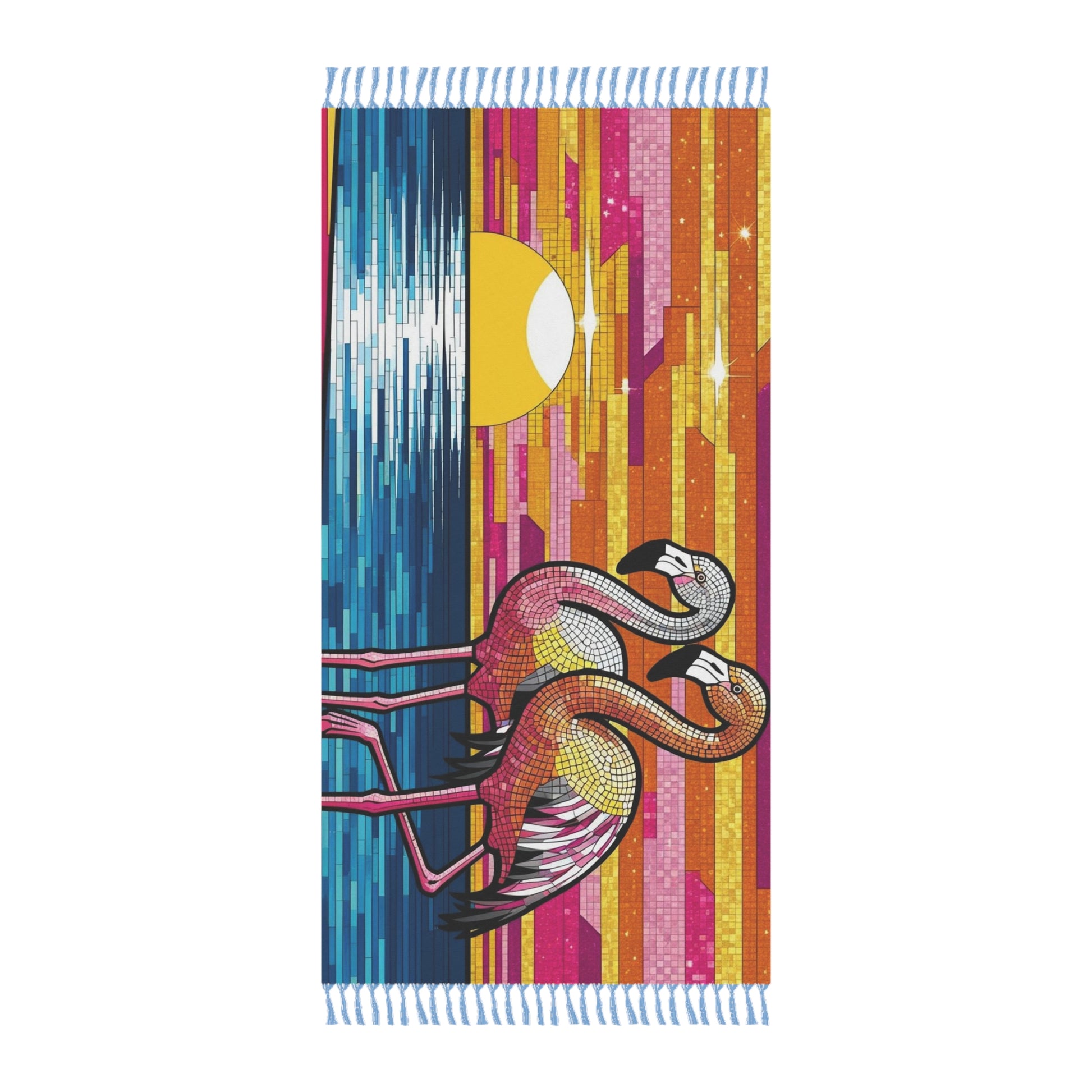 Boho Beach Towel - Vibrant Flamingo Design, Perfect for Summer Days, Pool Parties, Gifts, Beach Trips, Vacation Essentials