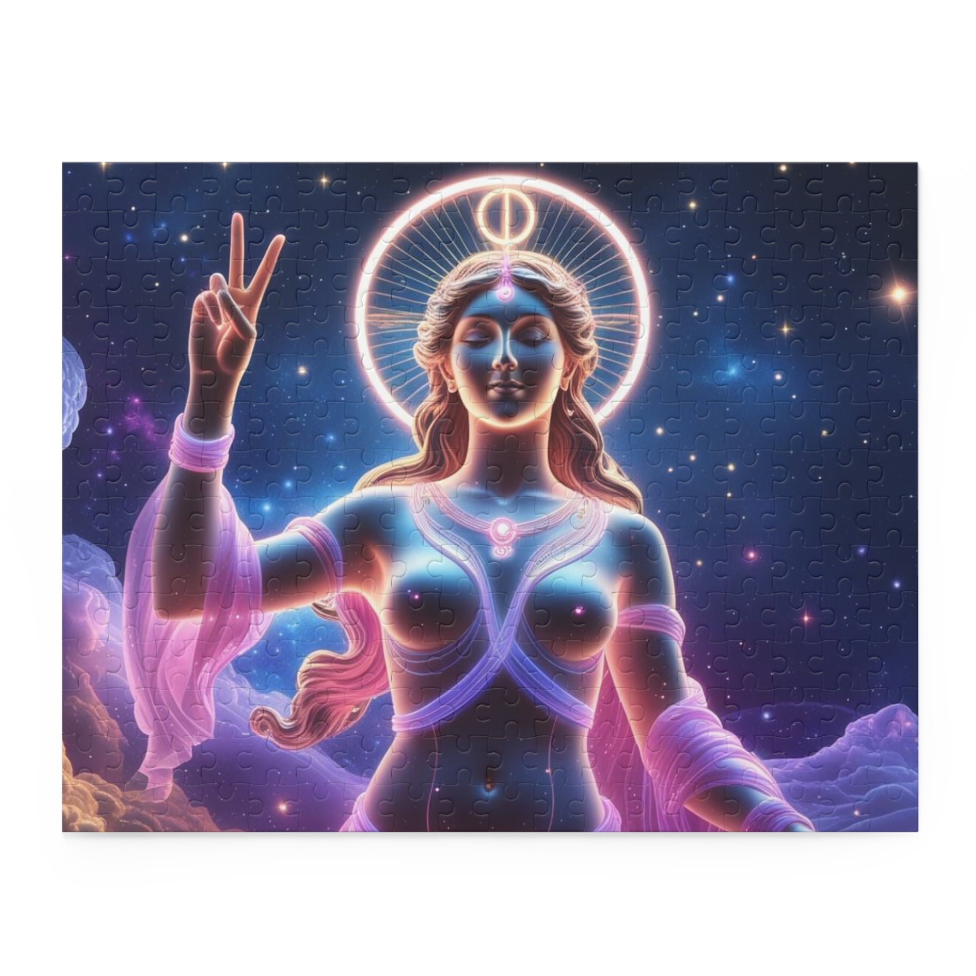Mystical Goddess Puzzle | 120, 252 & 500-Piece Jigsaw Art | Spiritual Home Decor, Gift for Puzzle Lovers, Meditation, Cosmic Theme, [...]