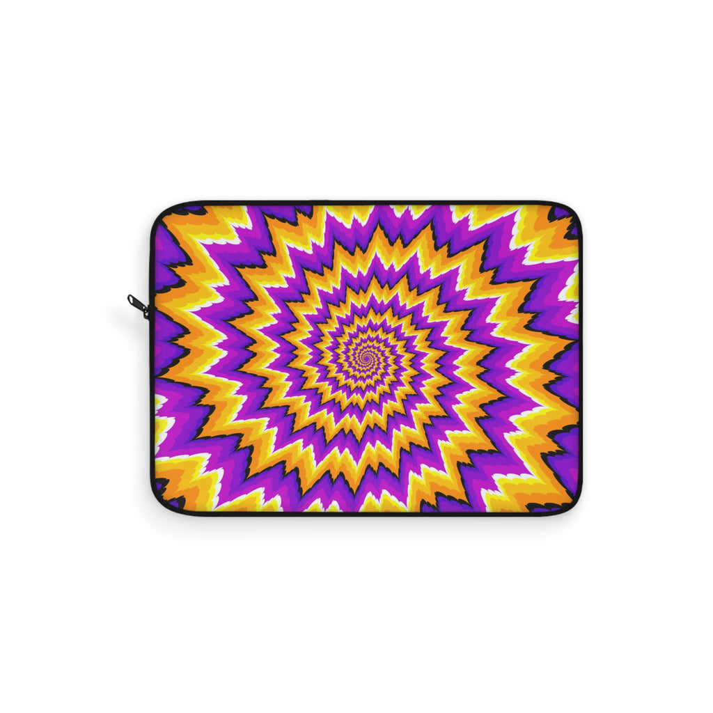 Vibrant Spiral Laptop Sleeve | Colorful Tech Case, Gift for Students, Trendy Laptop Bag, Unique Protectors, Festival Vibes