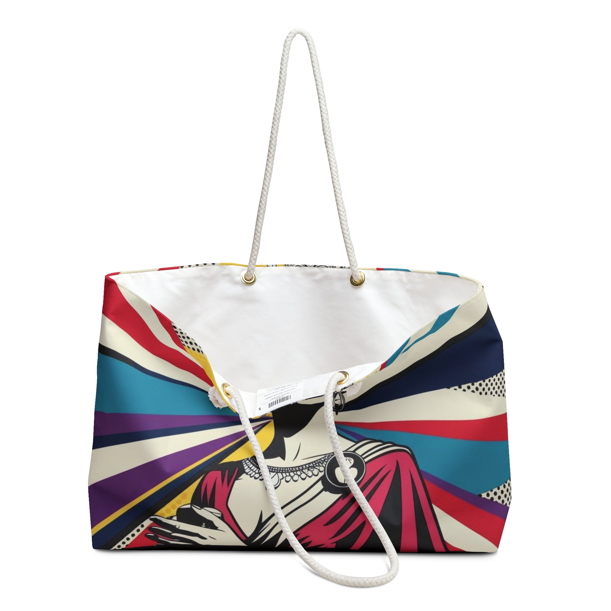 Pop Art Weekender Bag, Heroine Divine Feminine Carry-On, Goddess Cary-On, Comic-Chic Travel Bag, Weekend Getaway Tote