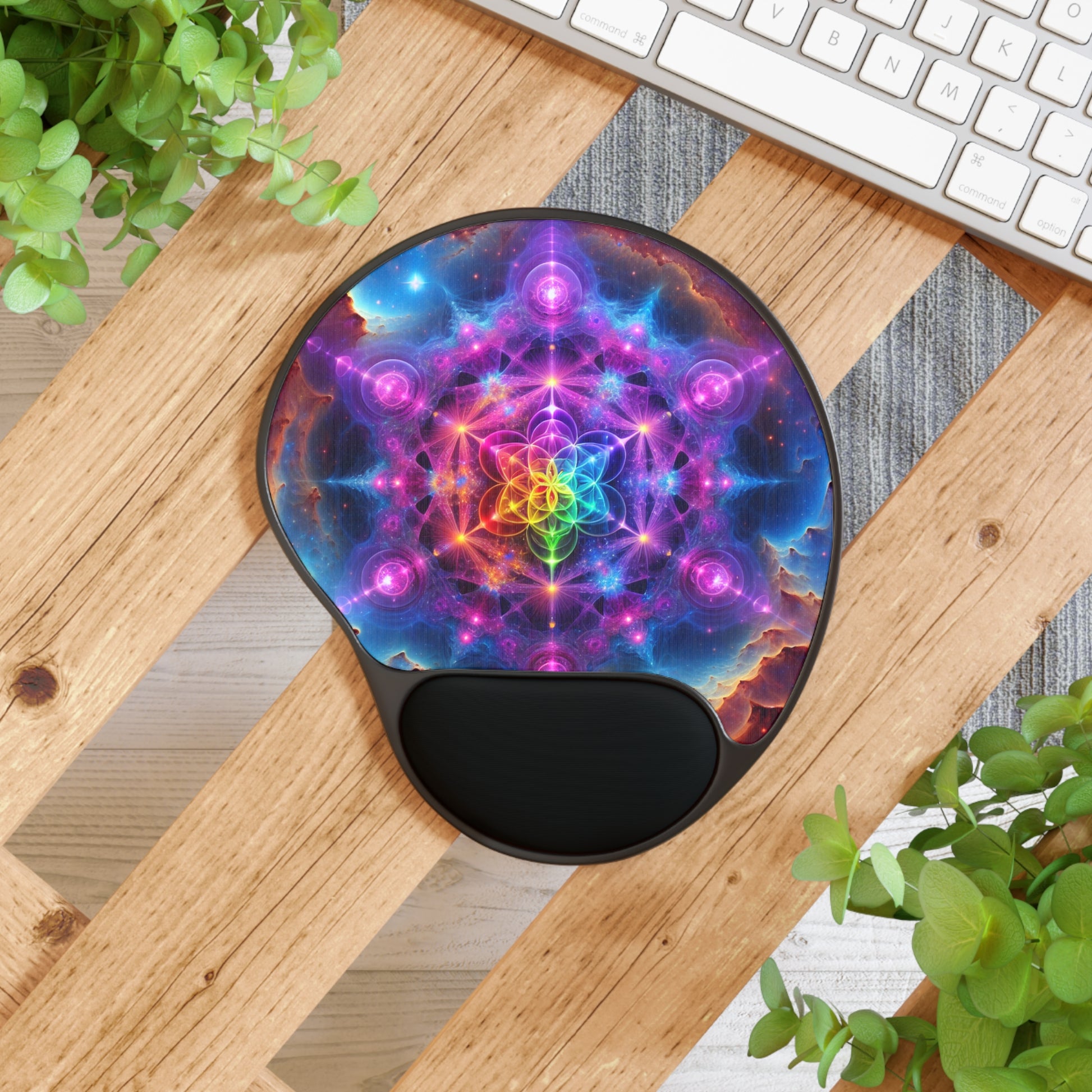 Vibrant Artistic Mouse Pad with Wrist Rest for Comfort, Colorful Desk Accessory, Perfect Gift for Gamers, Home Office Decor, [...]
