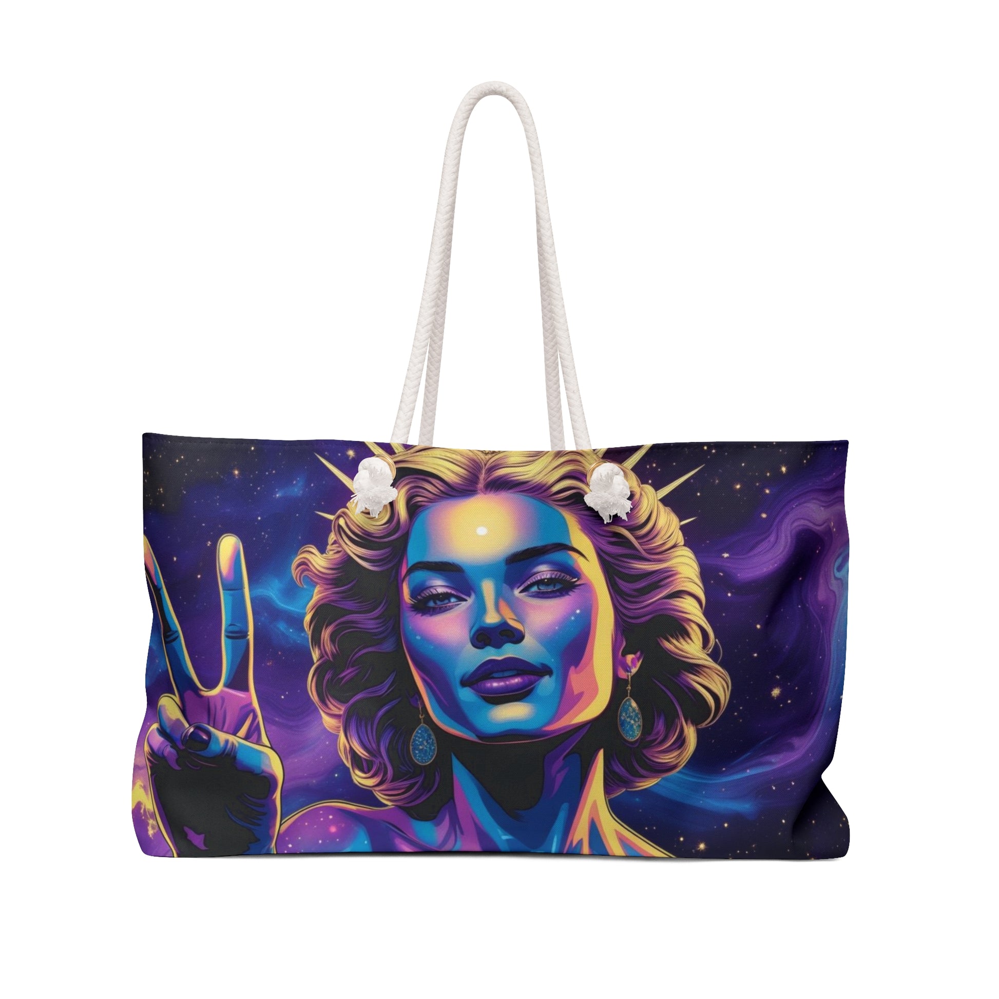 Cosmic Vibes Weekender Bag - Stylish Travel Tote for Adventurers, Perfect for Getaways, Festivals, Beach Days, Gifts