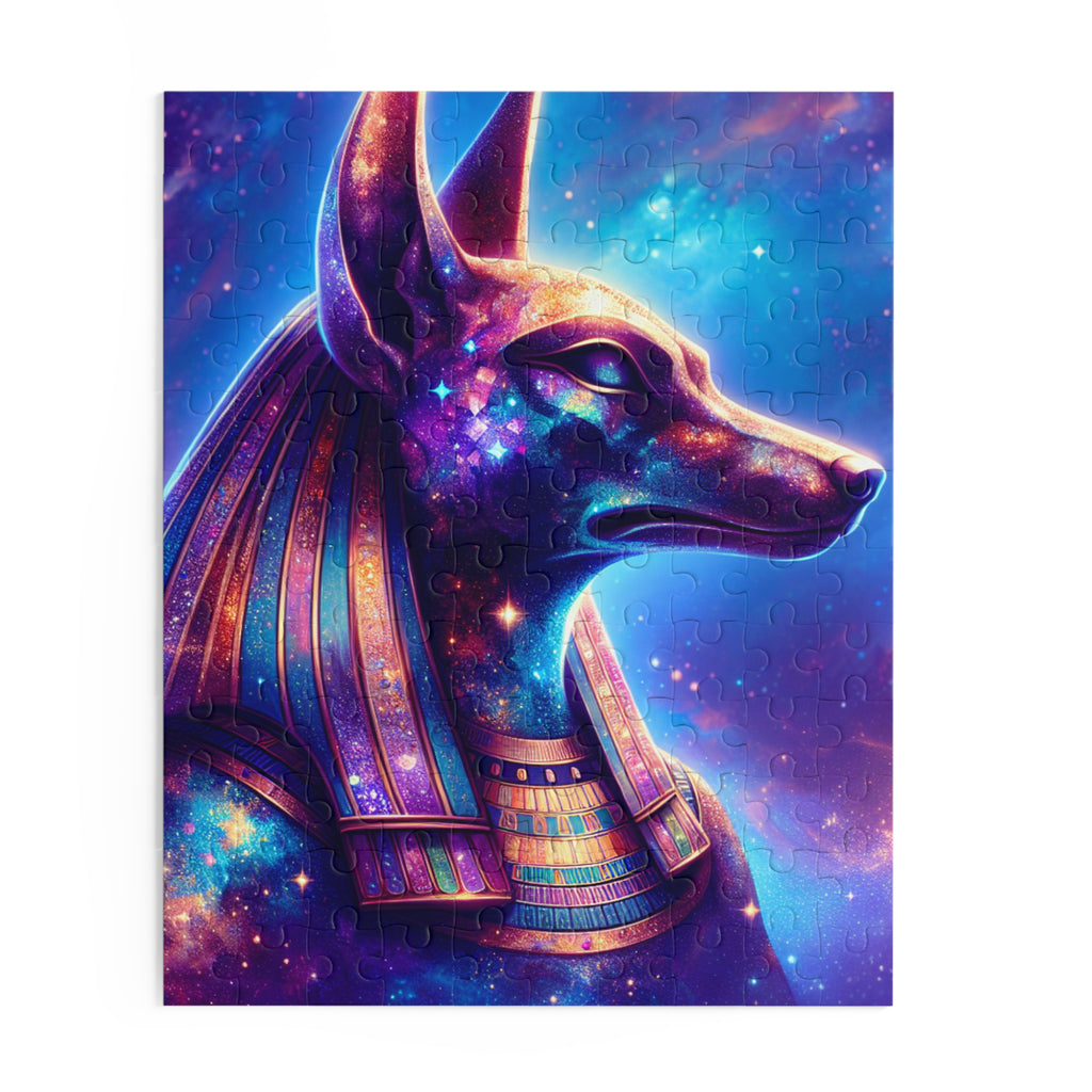 Cosmic Anubis Puzzle - 120/252/500-Piece, Celestial Dog Art, Great Gifts for Puzzle Lovers, Unique Home Decor, Perfect for Family Game Night