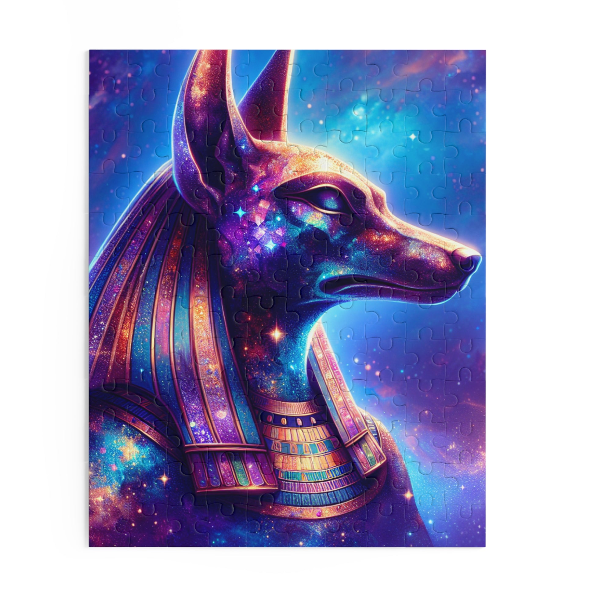 Cosmic Anubis Puzzle - 120/252/500-Piece, Celestial Dog Art, Great Gifts for Puzzle Lovers, Unique Home Decor, Perfect for Family Game Night