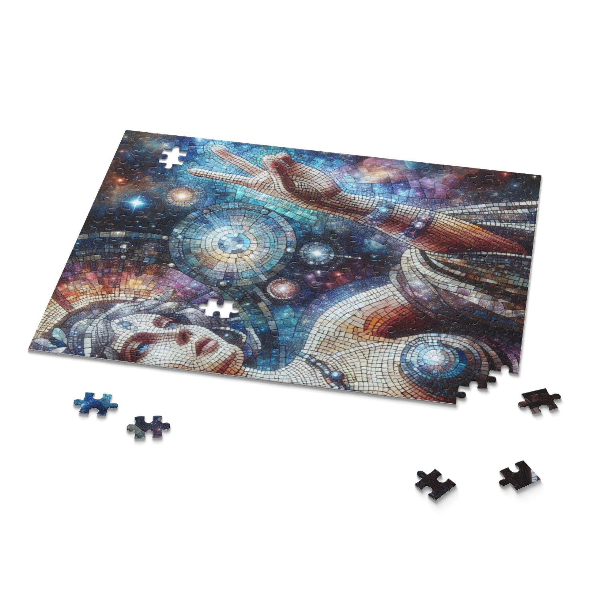 Celestial Mosaic Puzzle - 120, 252, 500-Piece, Art Puzzle for Space Lovers, Meditation Gift, Family Fun, Home Decor, Unique Gift Idea