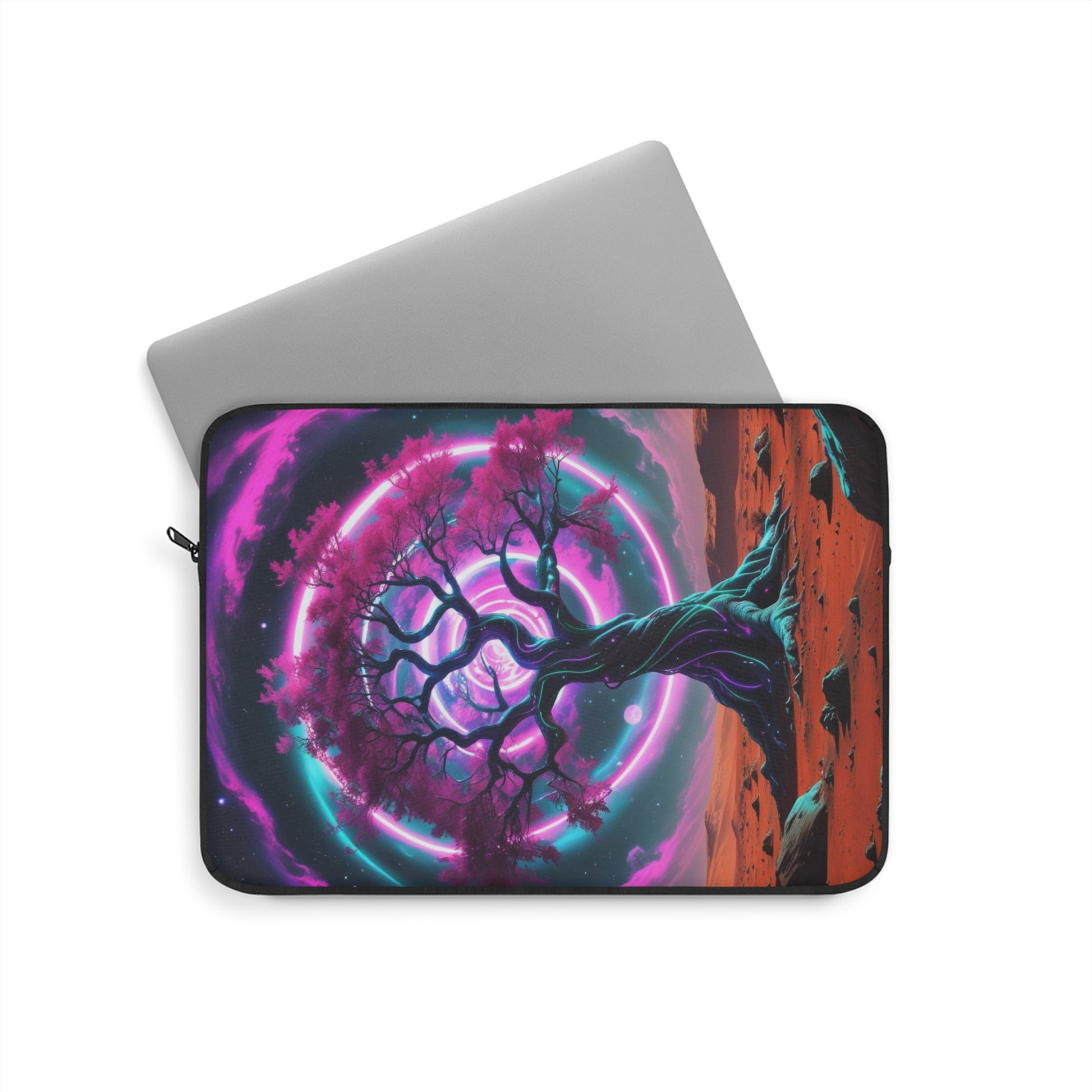 Cosmic Tree Laptop Sleeve, Unique Computer Case, Gift for Tech Lovers, Artsy Tech Accessory, Travel Protection Cover, Ideal for Students