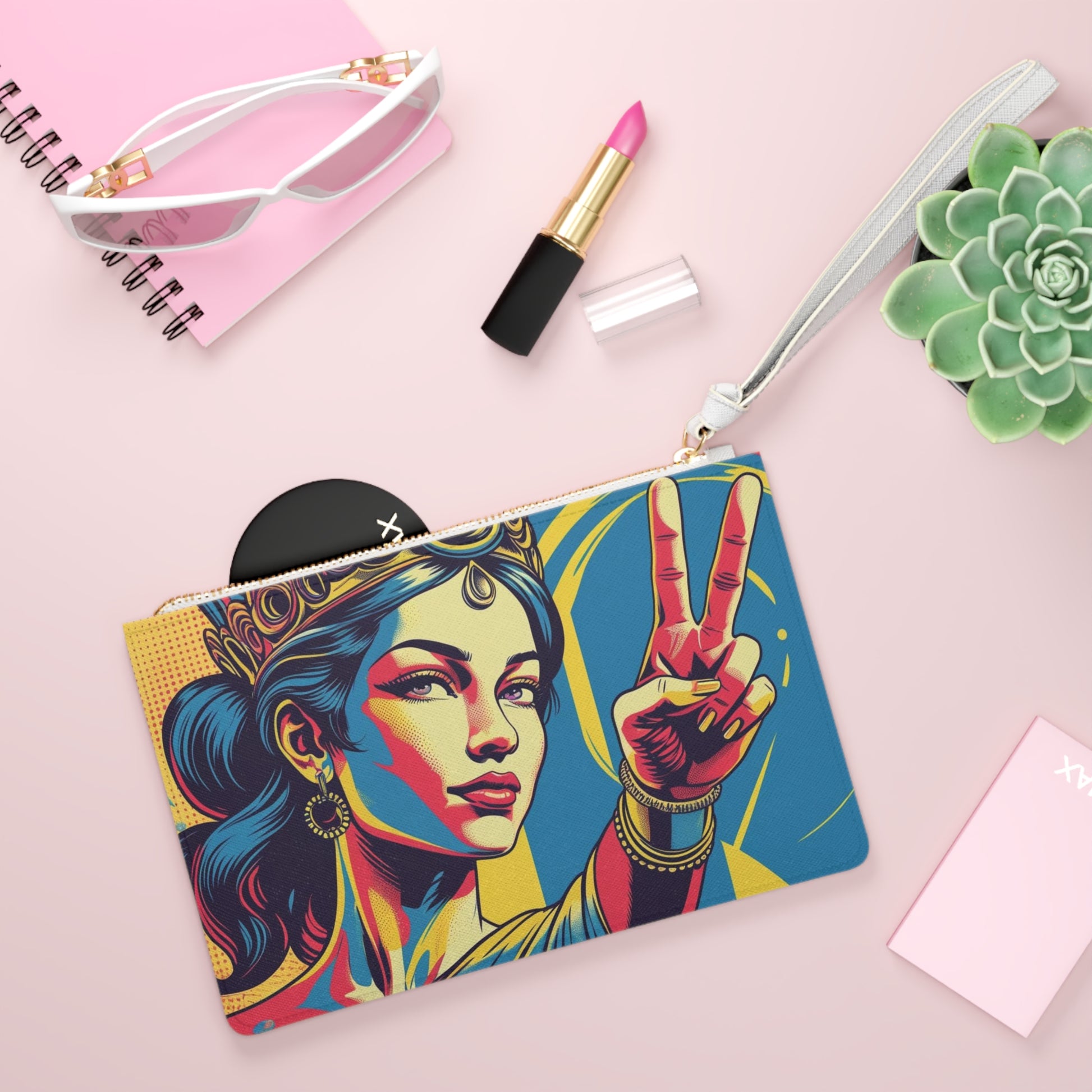 Vibrant Clutch Bag - Empowering Accessory for Celebrations, Festivals, Parties, Unique Gift, Statement Piece