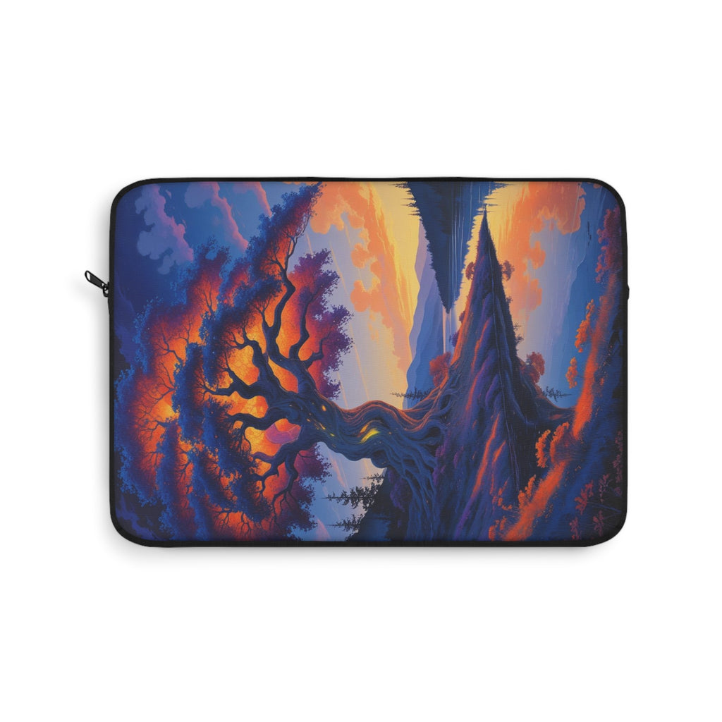 Fantasy Landscape Laptop Sleeve, Bohemian Tech Accessory, Gift for Students, Laptop Case, Artistic Sleeve, Computer Cover