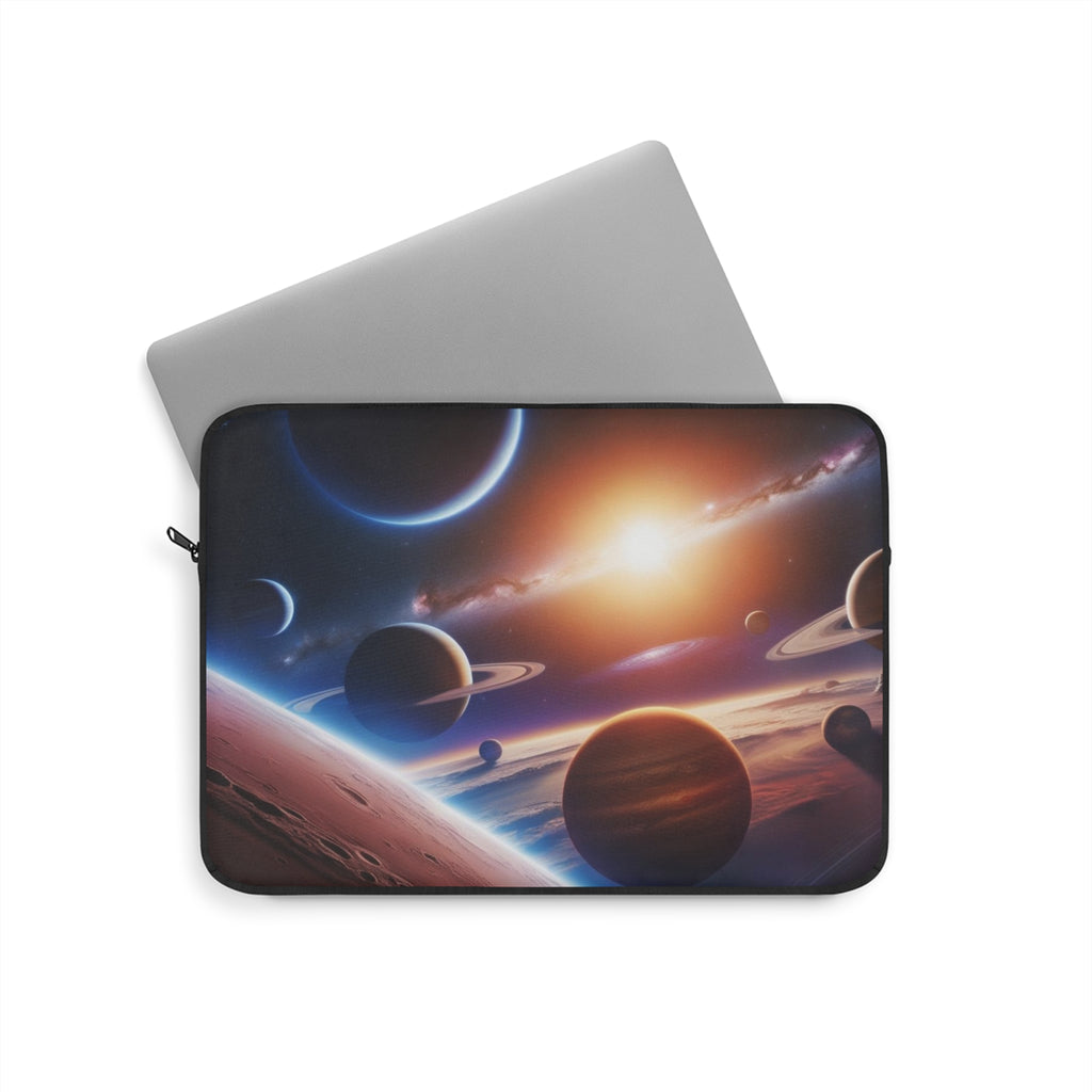 Cosmic Space Laptop Sleeve - Celestial Design, Galaxy Print, Unique Tech Accessory, Gift for Astronomers, Sci-Fi Lovers