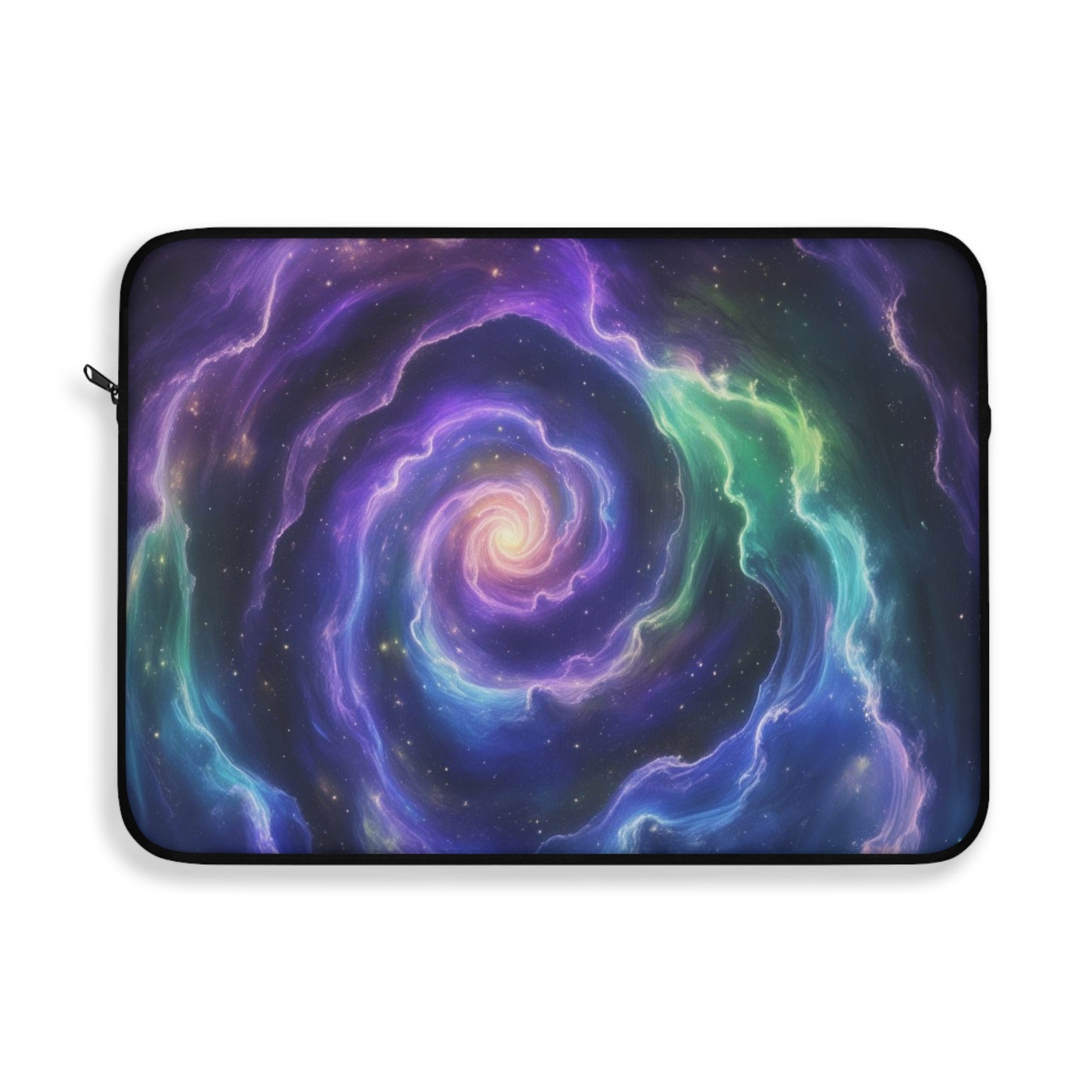 Galaxy Swirl Laptop Sleeve, Cosmic Computer Case, Galaxy Design Sleeve, Unique Tech Accessory, Starry Sky Laptop Bag