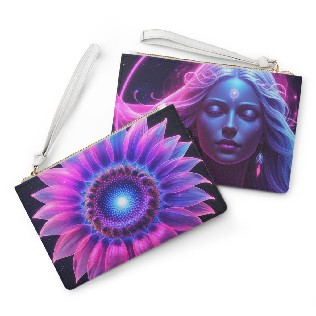Mystical Floral Clutch Bag | Boho Accessory, Statement Pouch, Gift for Her, Festival Bag, Yoga Retreat Essentials