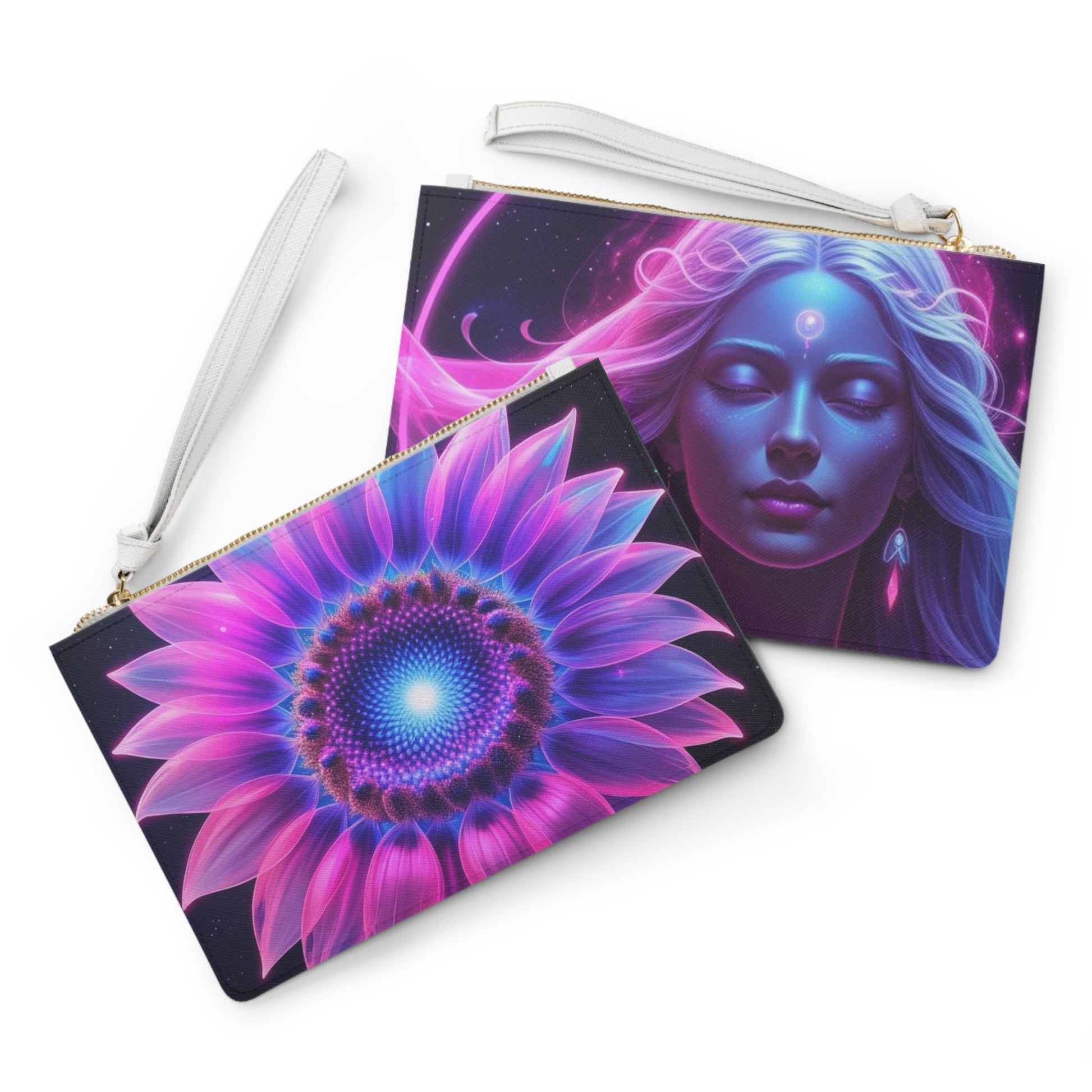 Mystical Floral Clutch Bag | Boho Accessory, Statement Pouch, Gift for Her, Festival Bag, Yoga Retreat Essentials
