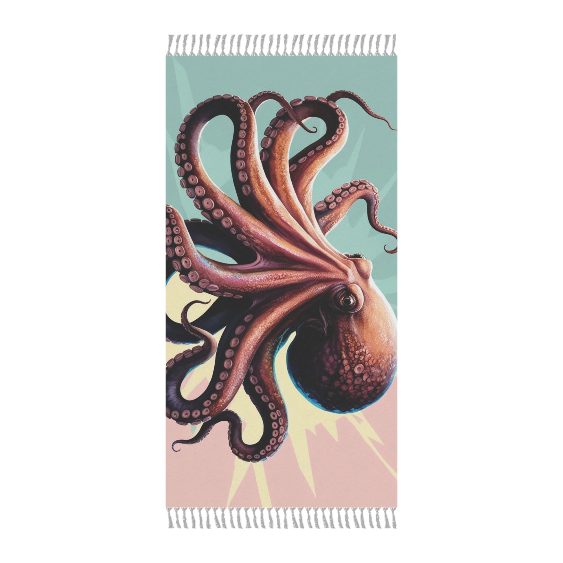 Boho Octopus Beach Towel - Nautical Decor, Summer Essential, Surfing Lifestyle, Eco-Friendly Gift, Beach Day Accessory