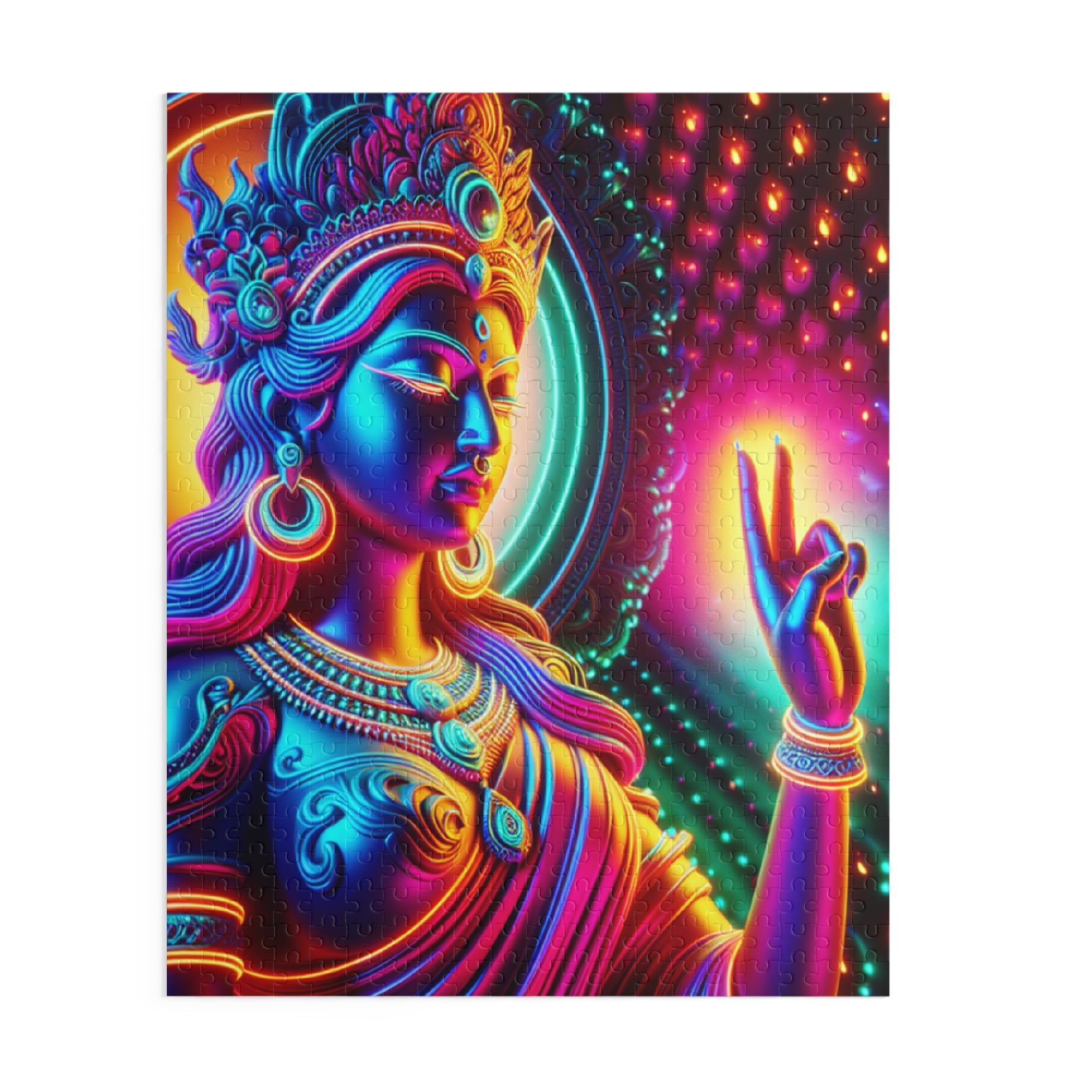 Vibrant Buddha Puzzle Art | 120, 252, 500-Piece | Meditative Home Decor, Mindfulness Gift, Stress Relief Activity, Spiritual Art, [...]