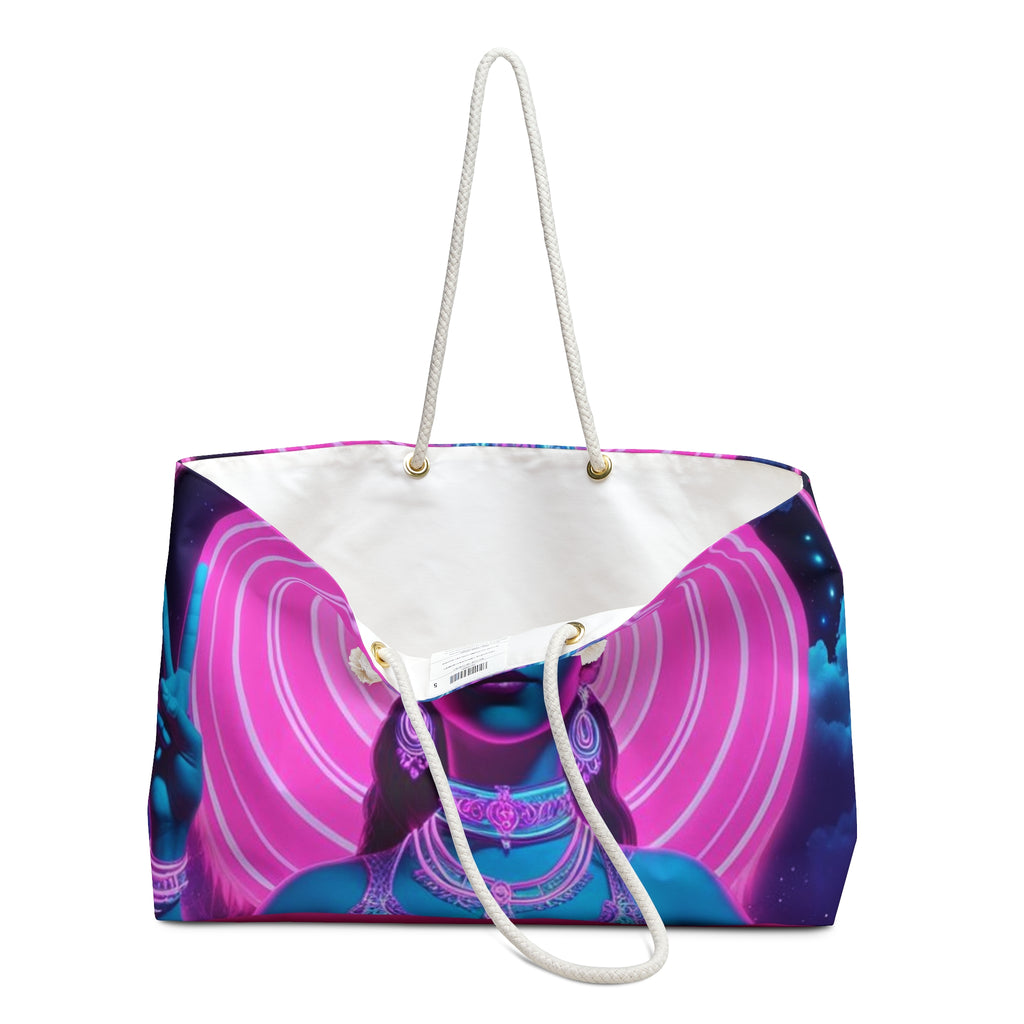 Vibrant Goddess Weekender Bag, Boho Chic Tote, Travel Bag, Festival Gear, Spiritual Retreat Essential, Perfect Gift for Her