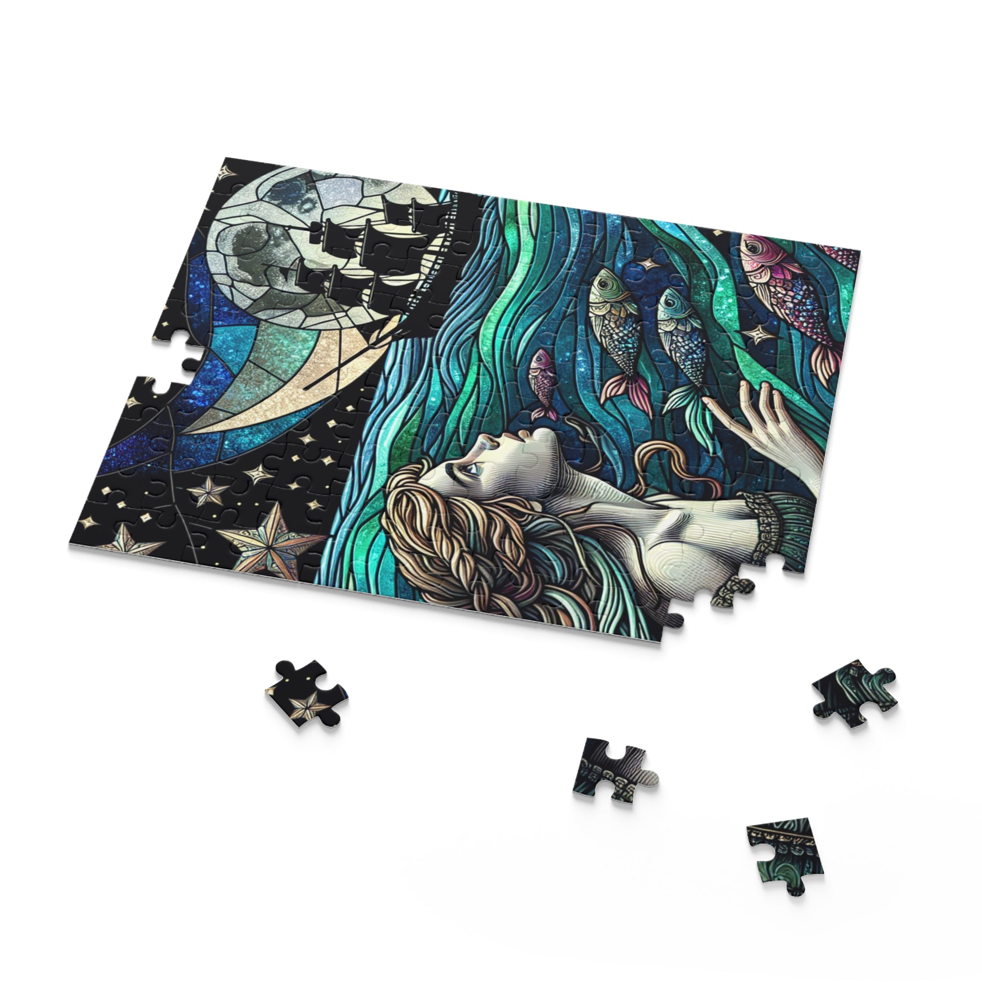 Mystical Ocean Adventure Puzzle | Enchanting 120, 252, 500-Piece Jigsaw for Dreamers, Fantasy Lovers, Home Decor, Gift Idea