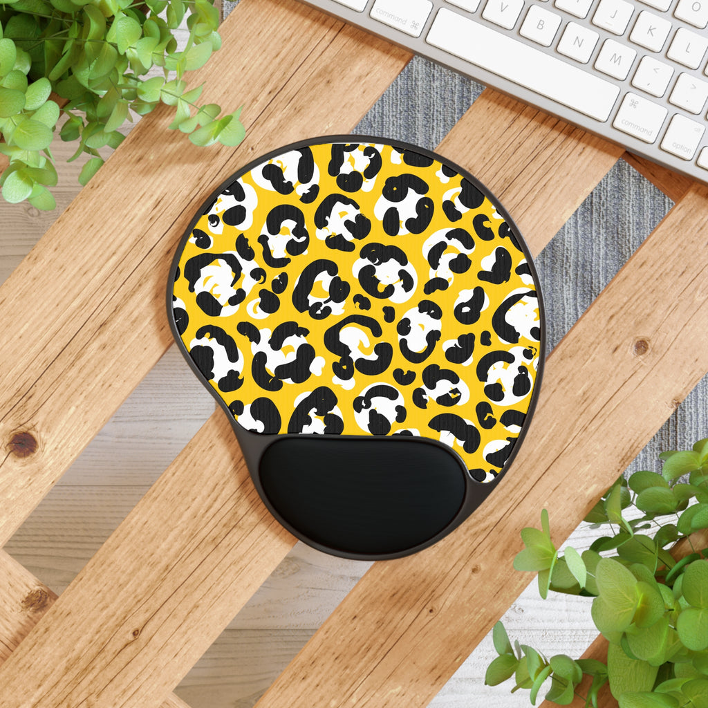 Vibrant Leopard Print Mouse Pad with Wrist Rest - Office Decor, Computer Accessory, Ergonomic Gift, Animal Print Lover, Home Office [...]