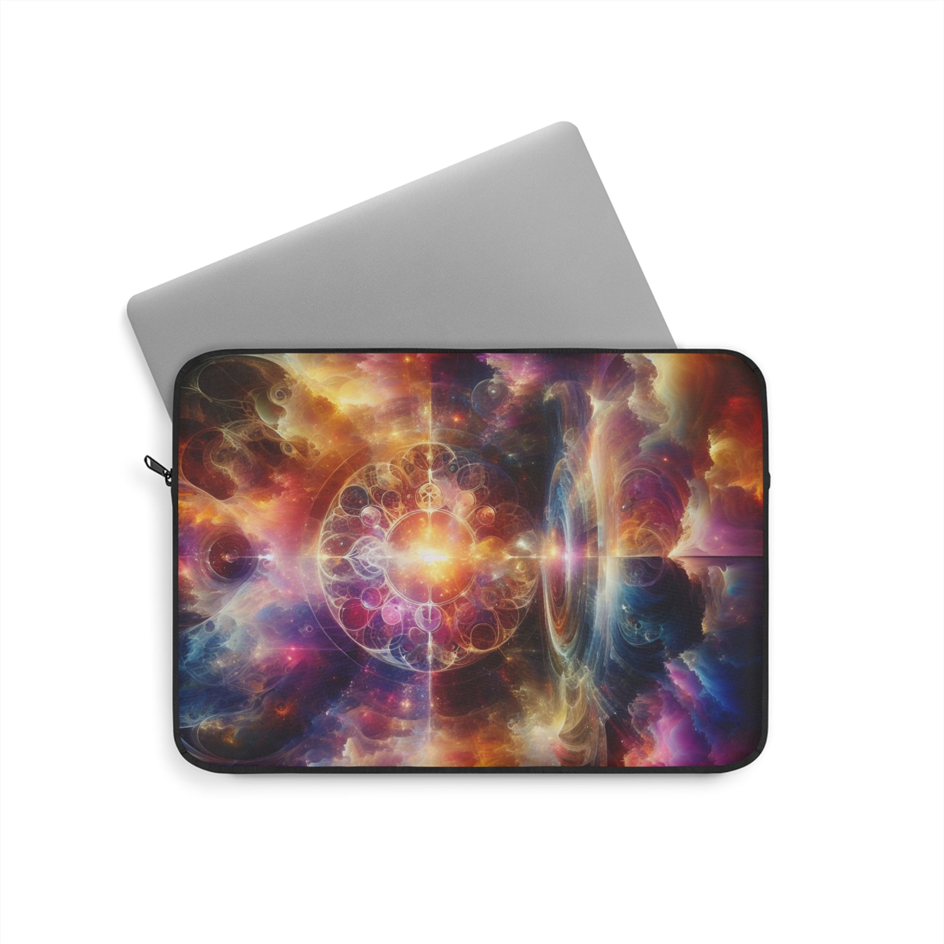 Cosmic Colorful Laptop Sleeve, Galaxy Print Electronics Case, Space Lover Gift, Artistic Laptop Bag, Modern Tech Accessory