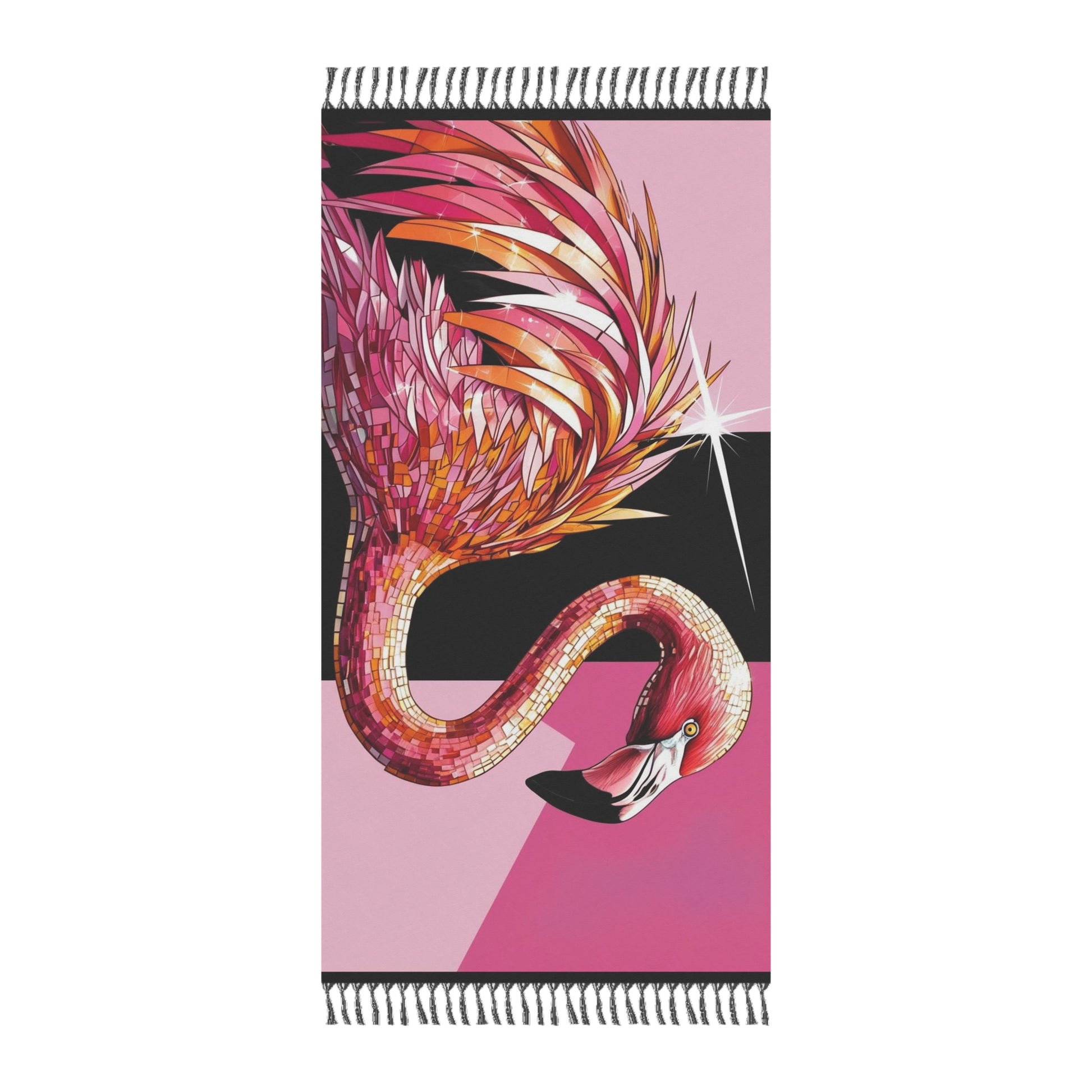 Beach Towel, Stylish Flamingo Boho Beach Towel, Tapestry, Summer Towel, Beach Blanket, Picnic Mat, Boho Decor, Gift for Her