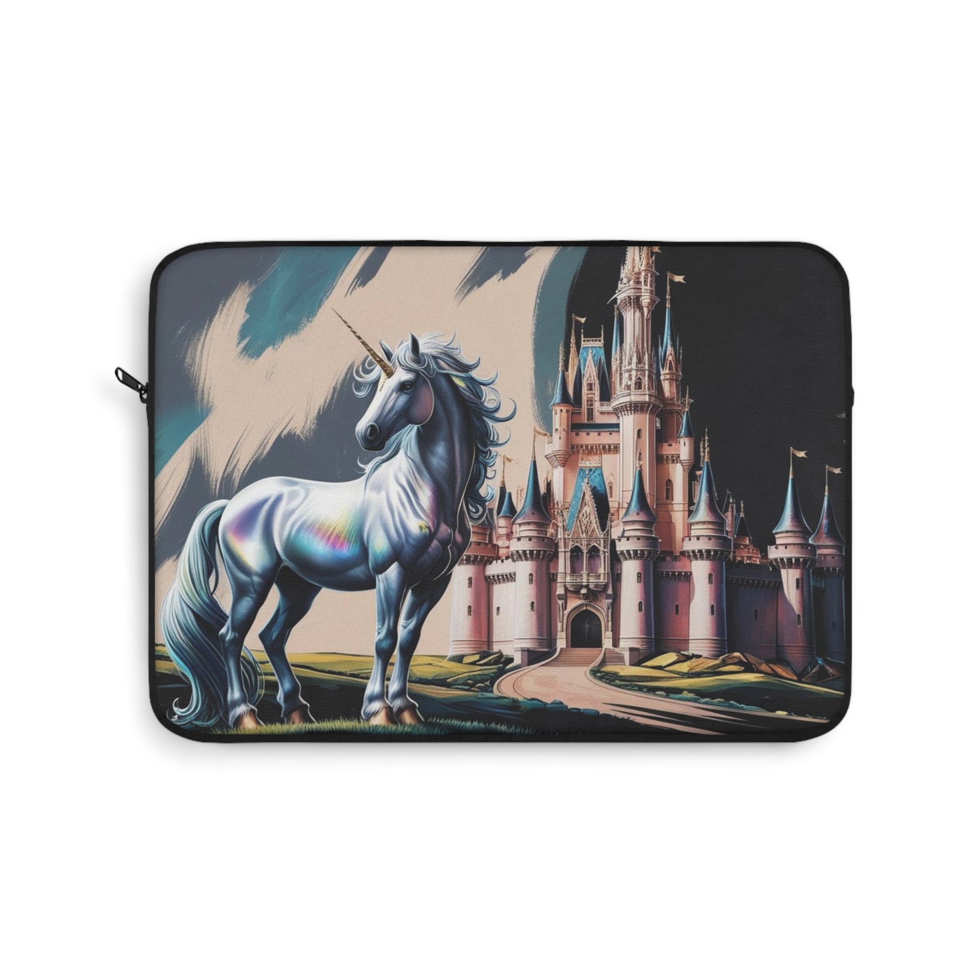 Unicorn Castle Laptop Sleeve | Protective Tech Case, Gift for Kids | Fantasy Artwork, Computer Accessory, Birthday Gift