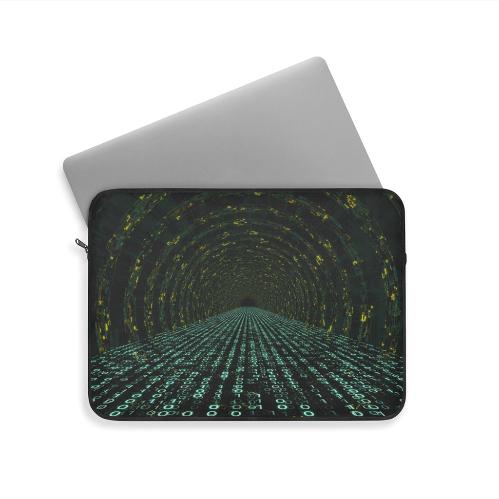 Cyber Tunnel Laptop Sleeve, Tech Accessory for Gamers, Gift for Programmers, Computer Bag, Stylish Protection for Laptops