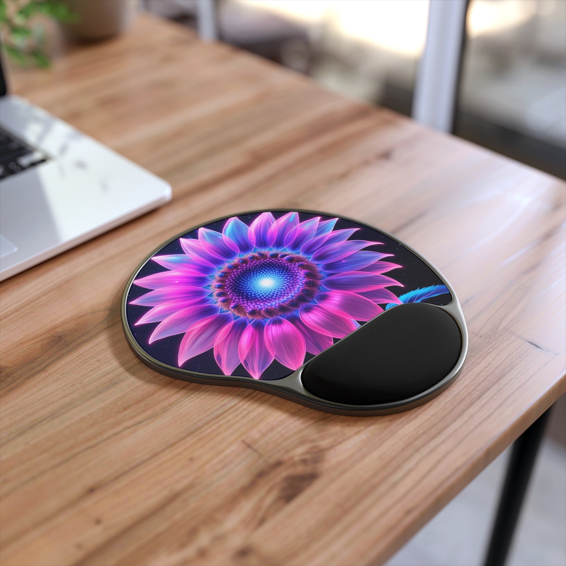 Vibrant Floral Mouse Pad with Wrist Rest, Ergonomic Desk Accessories for Office, Gift for Flower Lovers, Computer Anti-Fatigue [...]