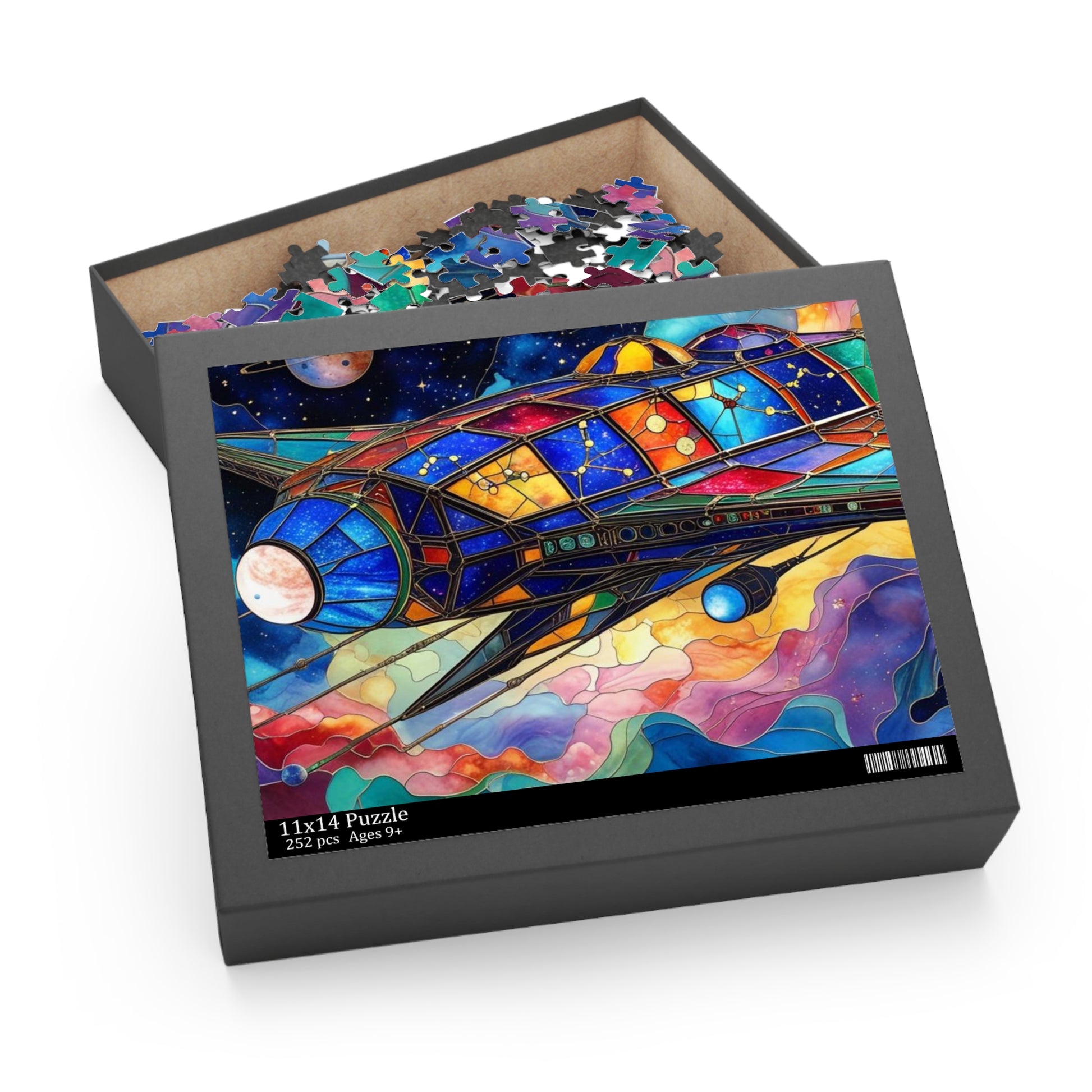 Colorful Space-Themed Puzzle, 120/252/500-Piece Jigsaw, Gift for Kids and Adults, Home Decor, Space Lovers, Family Activity, Birthday Gift