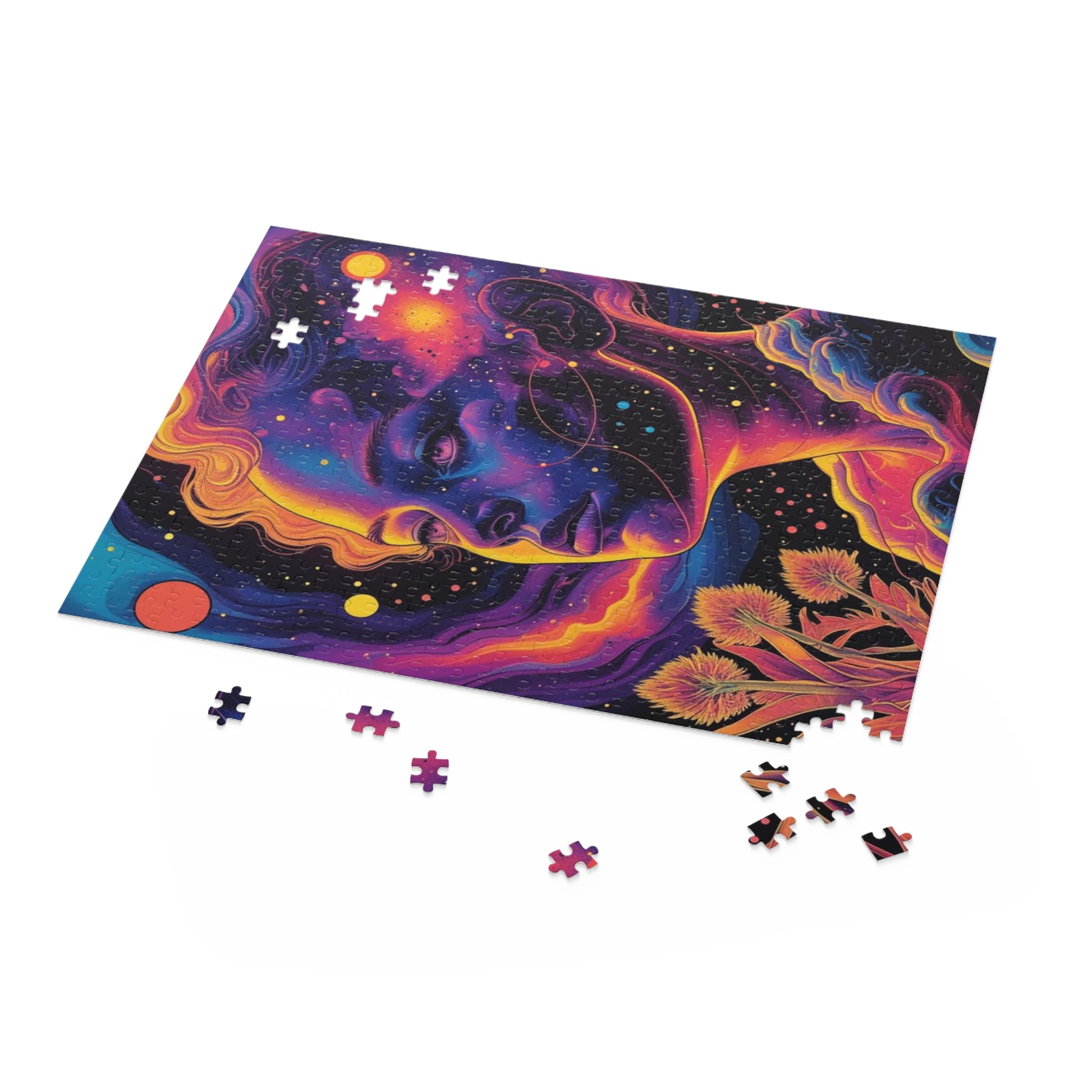Galactic Dreamer Puzzle | Colorful Cosmic Artwork | 120, 252, 500-Piece Puzzle | Relaxing Decor | Starry Night | Puzzle Lovers Gift | [...]