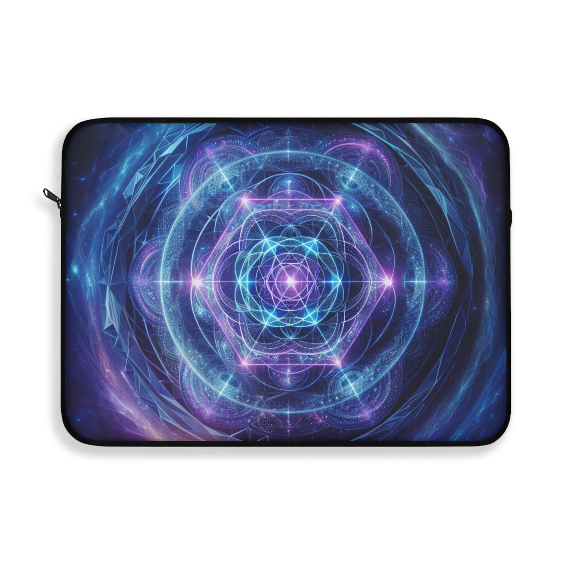 Cosmic Sri Yantra, Third Eye Activation Laptop Sleeve, Celestial Tech Case, Stellar Design, Stargate Activation, Universe Print Sleeve, Stylish Computer Bag, Gift for Students, Tech Accessories