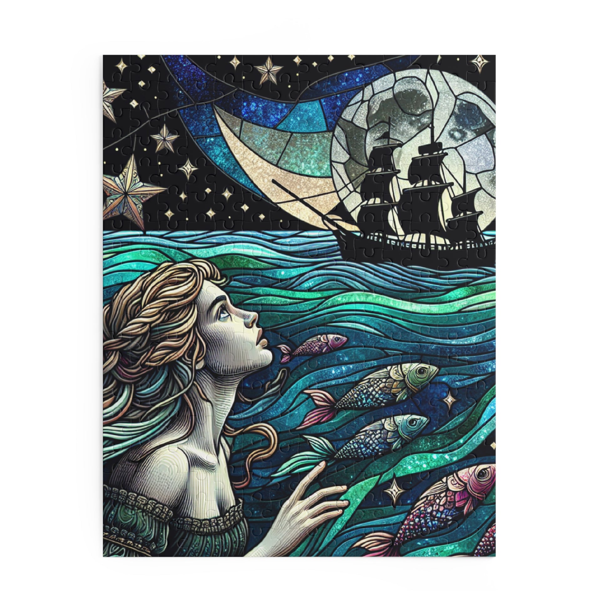 Mystical Ocean Adventure Puzzle | Enchanting 120, 252, 500-Piece Jigsaw for Dreamers, Fantasy Lovers, Home Decor, Gift Idea