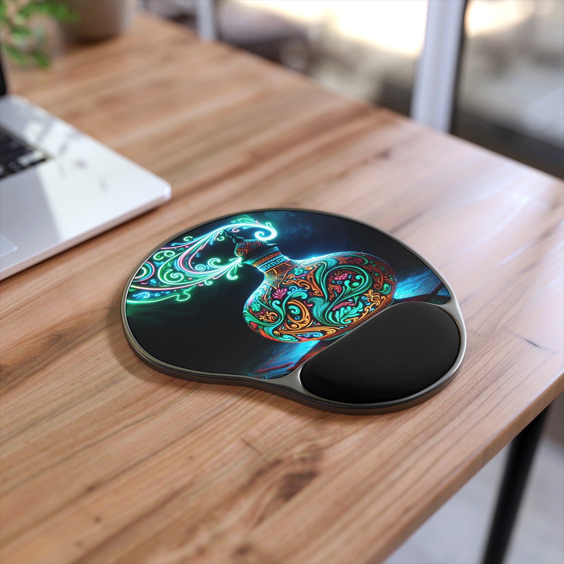 Colorful Artistic Mouse Pad with Wrist Rest, Ergonomic Desk Accessory for Gamers, Home Office Decor, Perfect Gift for Tech Lovers