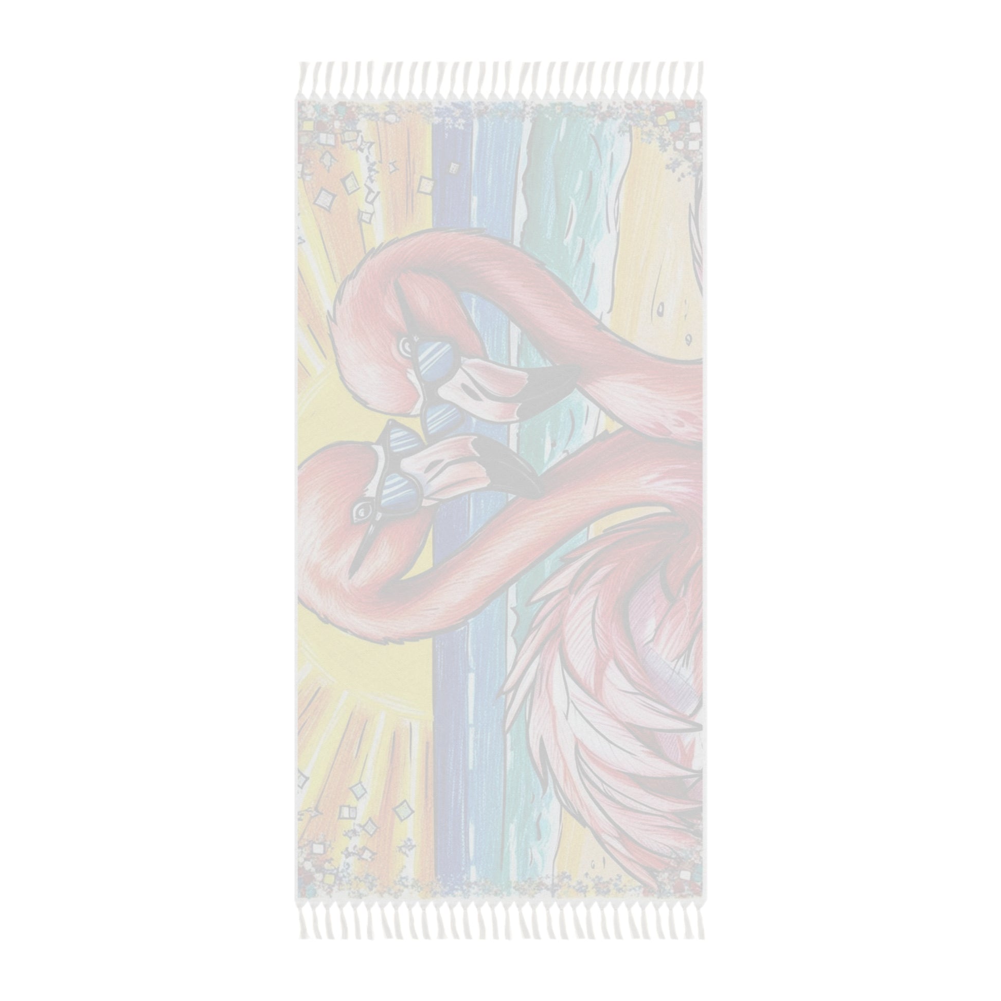 Boho Beach Towel, Colorful Flamingo Towel, Summer Beach Accessory, Sand-Free Towel, Tropical Vacation Towel, Poolside Essential