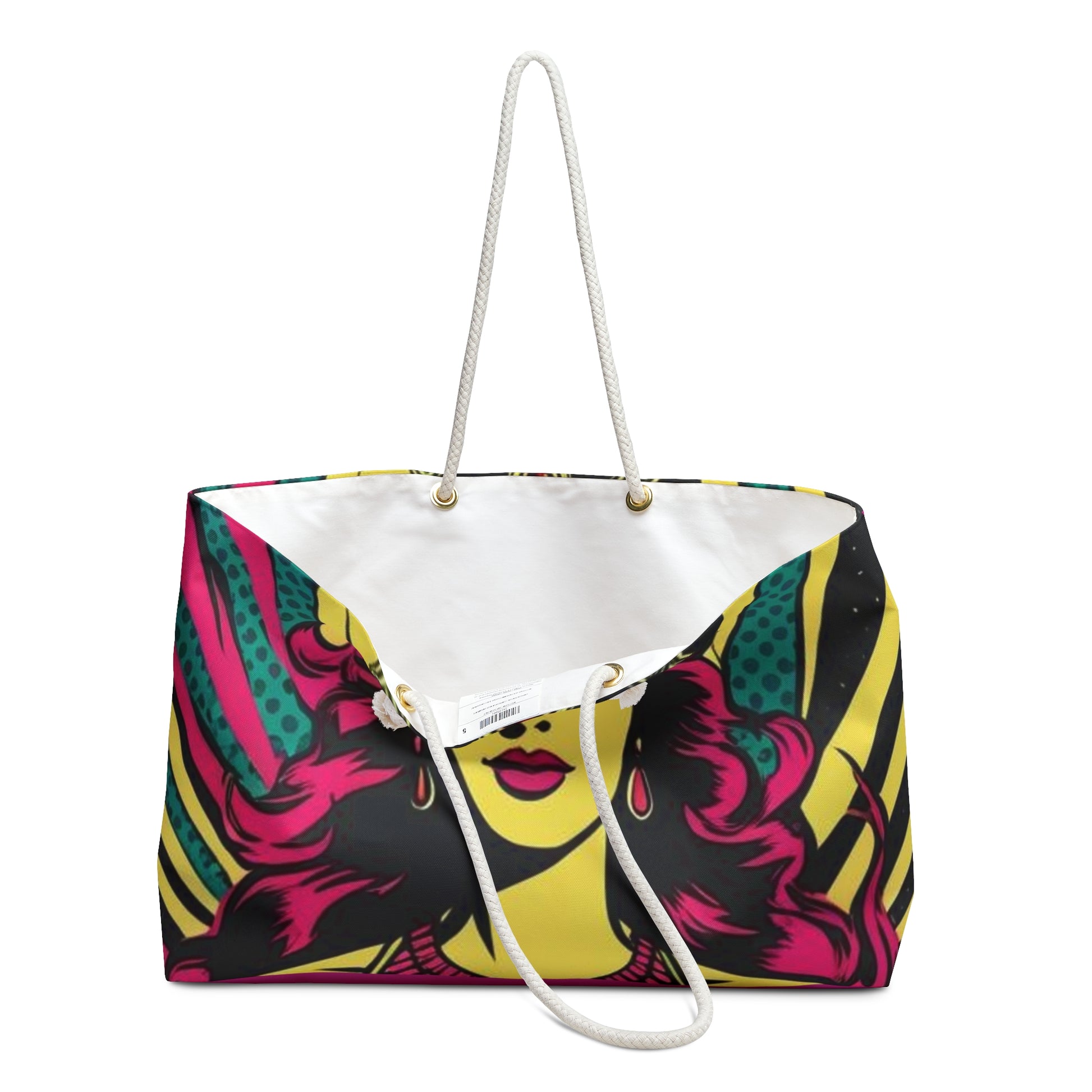 Divine Feminine Weekender Bag for Travel, Gym, Beach, Superhero Gifts, Stylish Tote, Fun Weekend Getaway