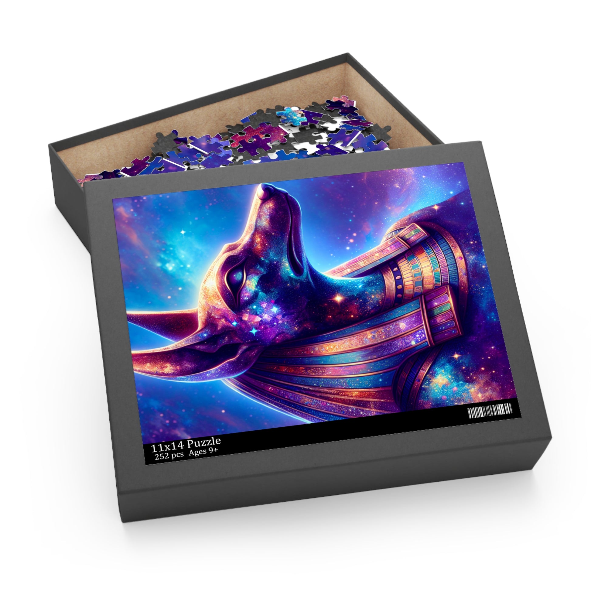 Cosmic Anubis Puzzle - 120/252/500-Piece, Celestial Dog Art, Great Gifts for Puzzle Lovers, Unique Home Decor, Perfect for Family Game Night