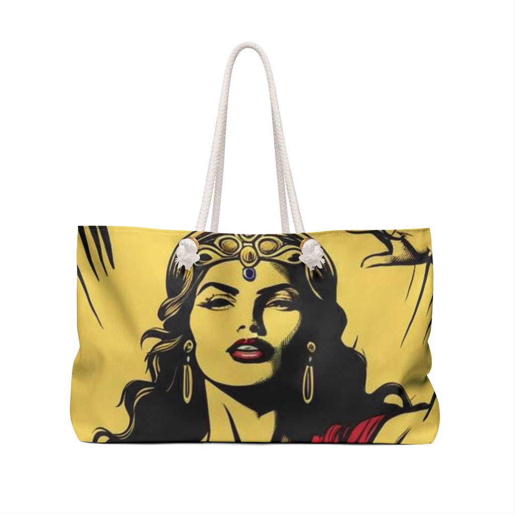 Heroine Divine Feminine Weekender Bag, Travel Tote - Women's Travel Bag, Overnight Boho Duffel, Goddess Cary-On, Spiritual Getaway Luggage